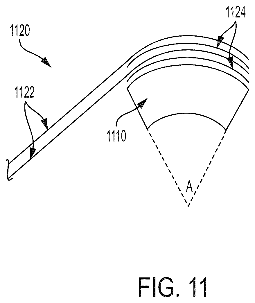 Patent US12590621 Figure 11 – Belt termination and tensioning in a pulley arrangement for a robotic arm