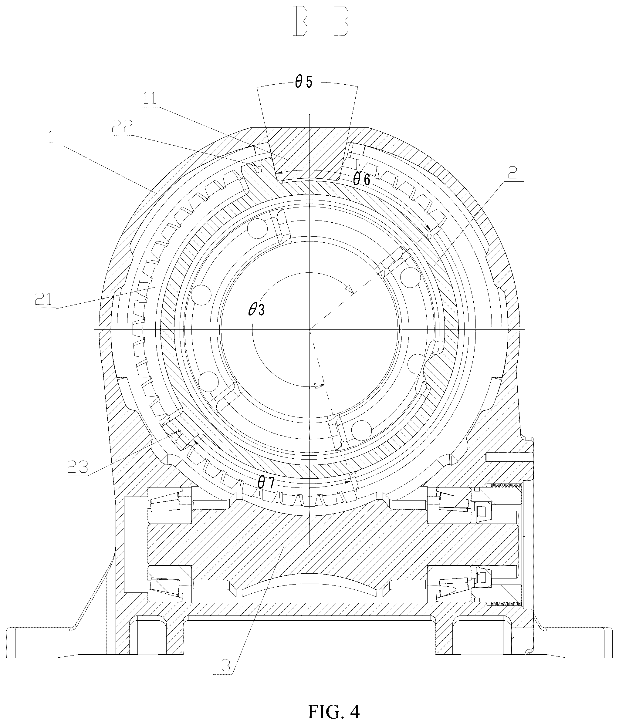 Patent US12590622 Figure 4 – Reduction gearbox for solar photovoltaic tracking
