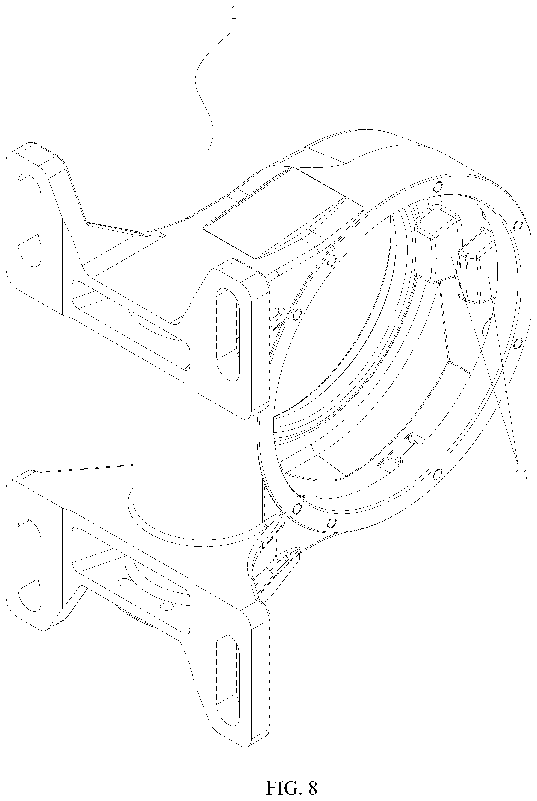 Patent US12590622 Figure 8 – Reduction gearbox for solar photovoltaic tracking