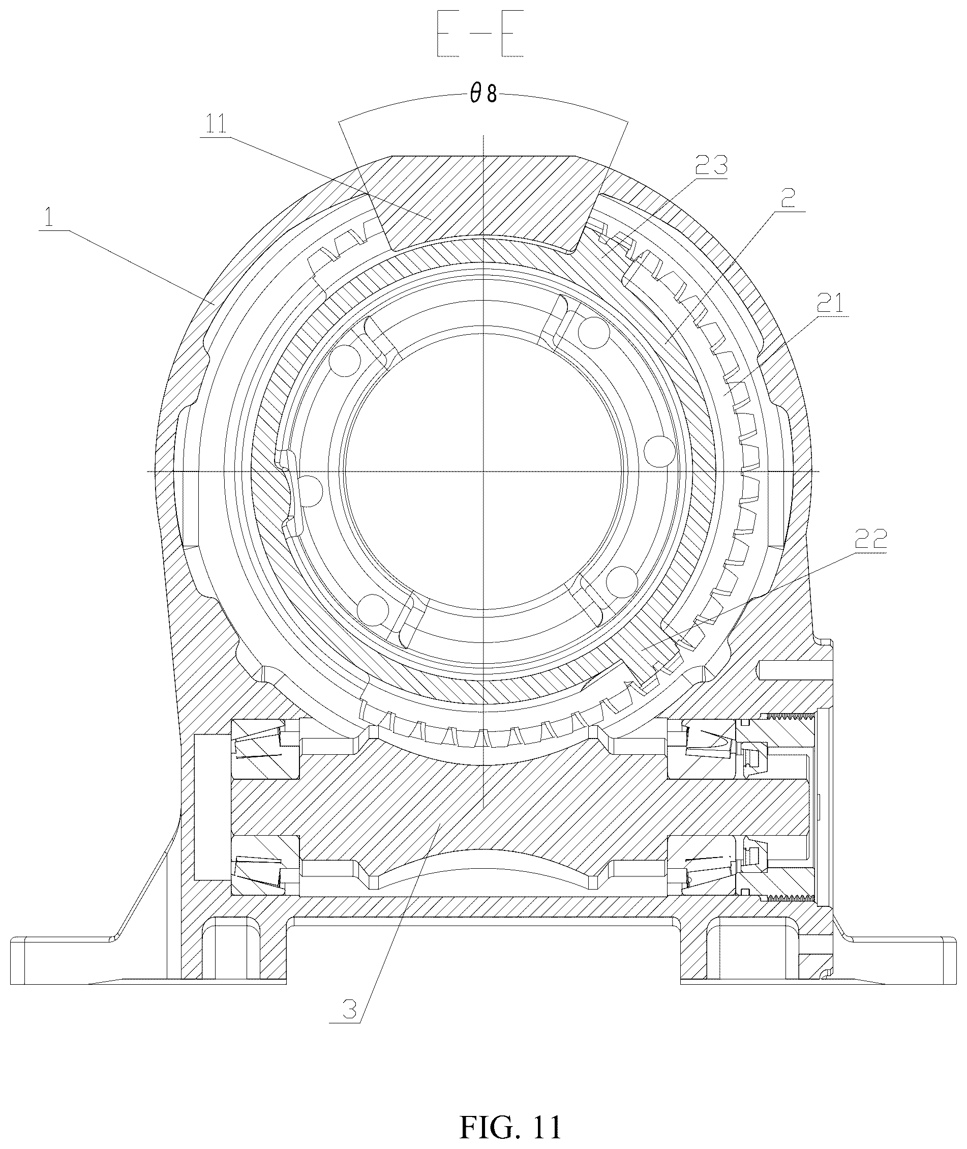 Patent US12590622 Figure 11 – Reduction gearbox for solar photovoltaic tracking