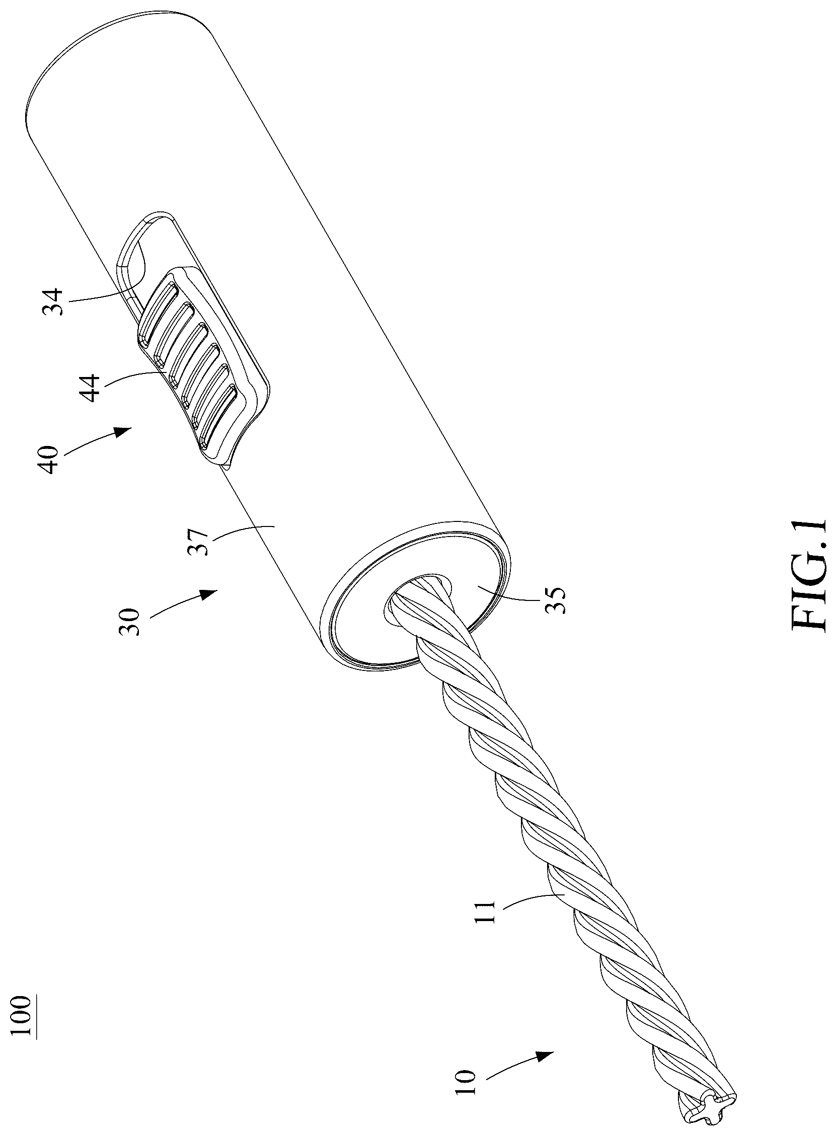 Patent US12590624 Figure 1 – Manual screw shaft driving device