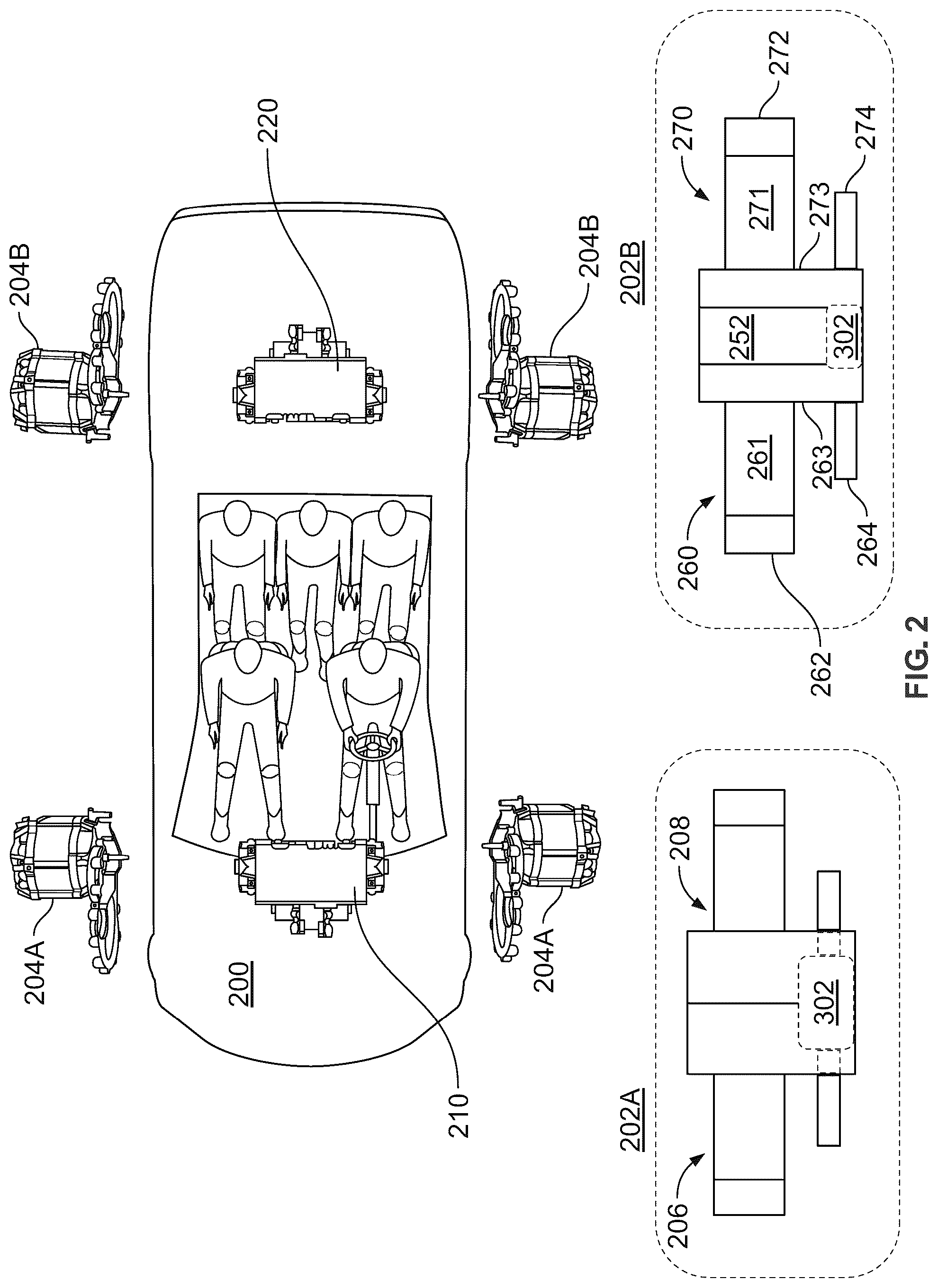 Patent US12590628 Figure 2 – Dual gearbox central bearing layout