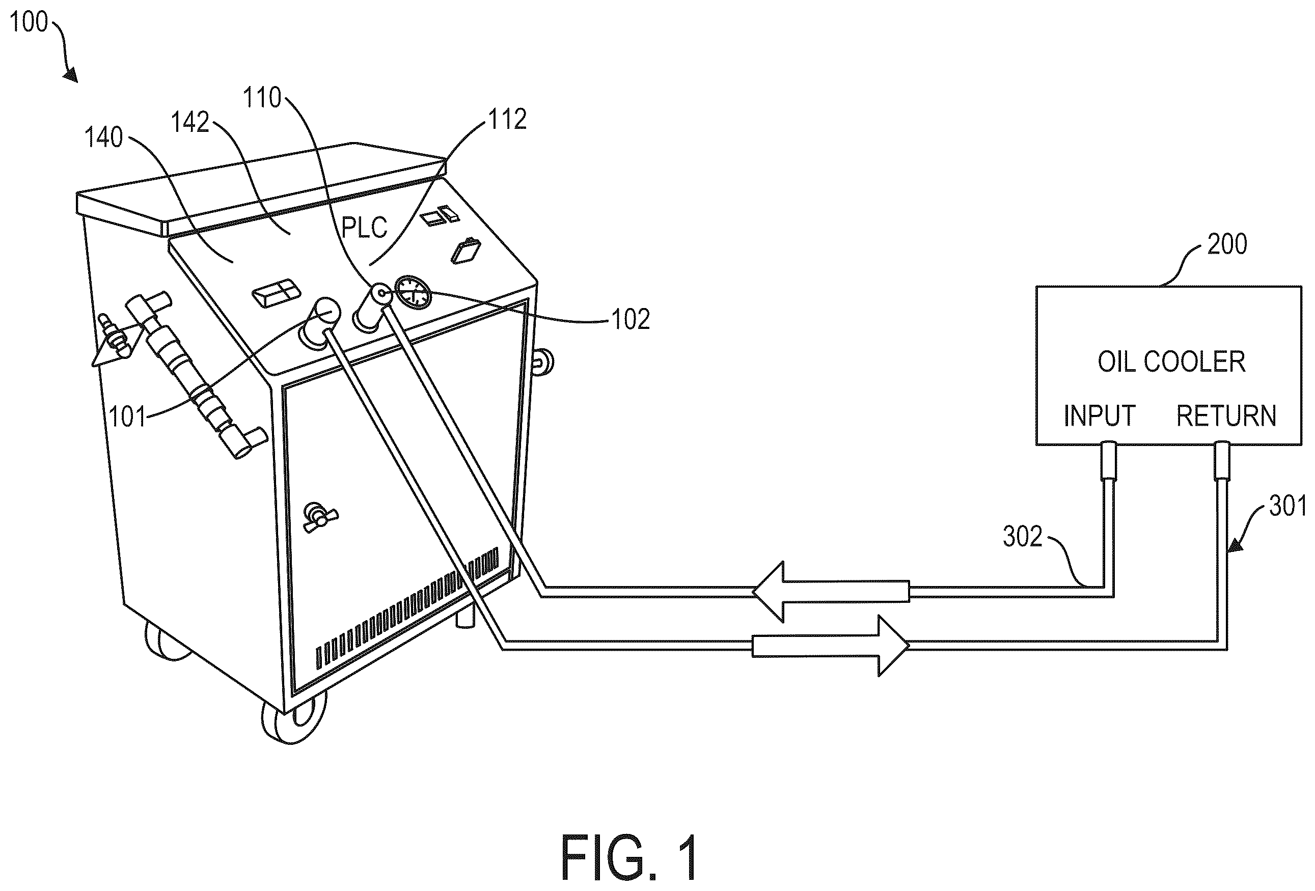 Patent US12590630 Figure 1 – Method and apparatus for flushing contaminants from a container of fluids