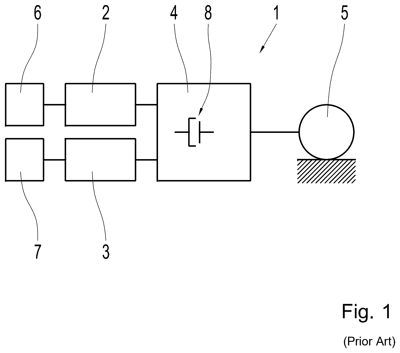 Patent US12590631 Figure 1 – Method and control device for operating a vehicle driveline