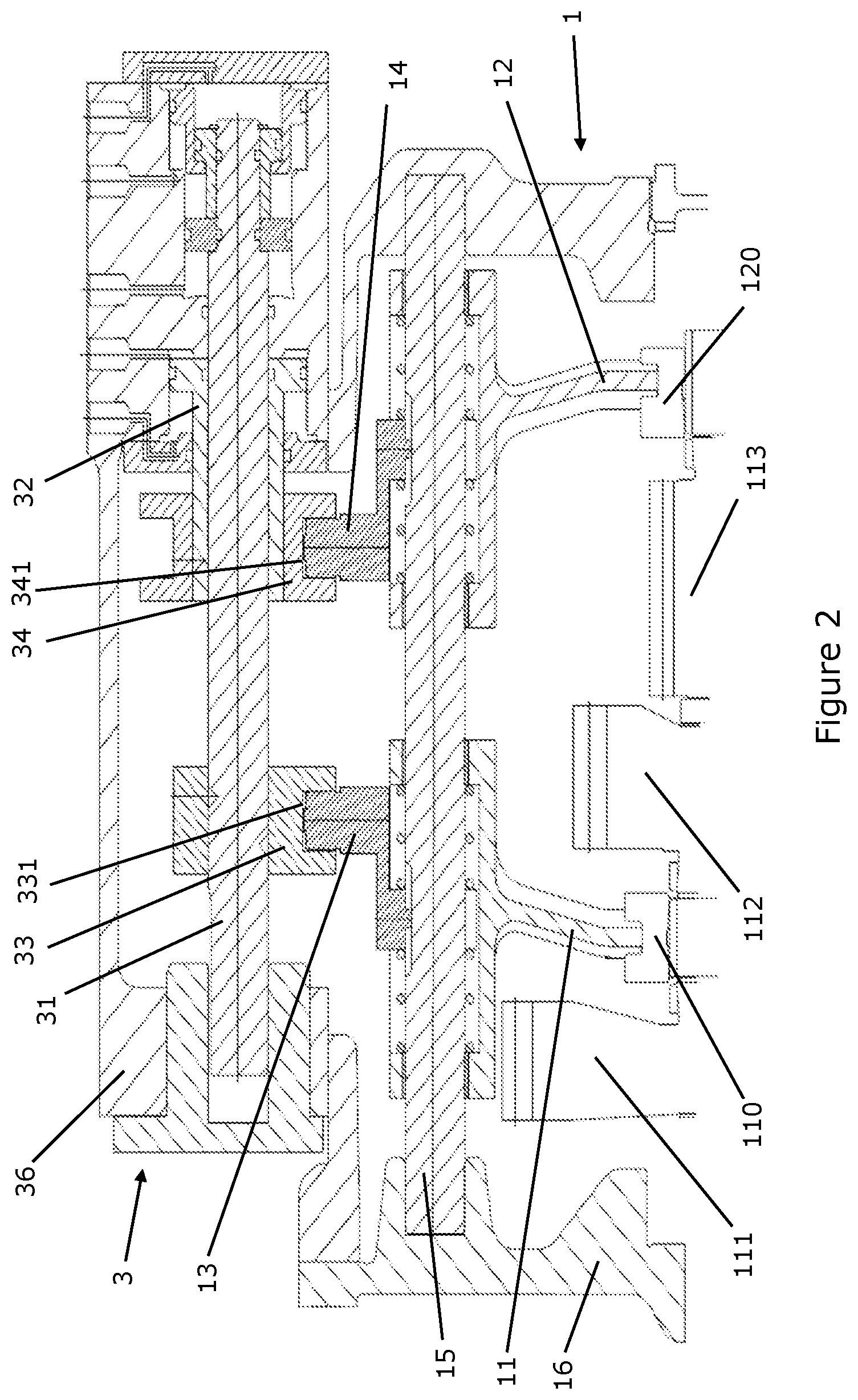 Patent US12590632 Figure 2 – Modular shifting system