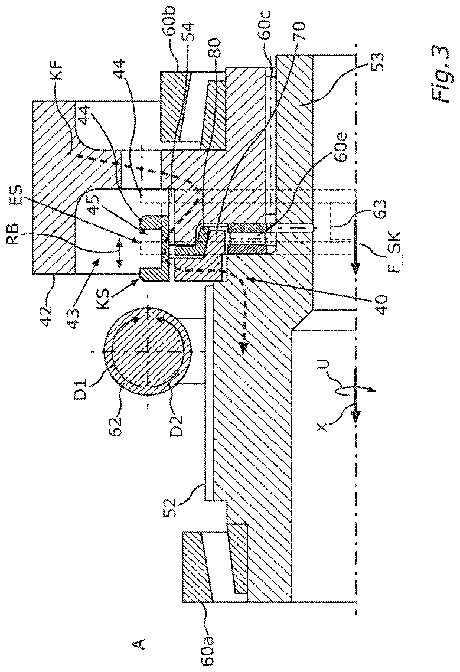 Patent US12590633 Figure 3 – Motor vehicle having a coupling mechanism and a parking lock device