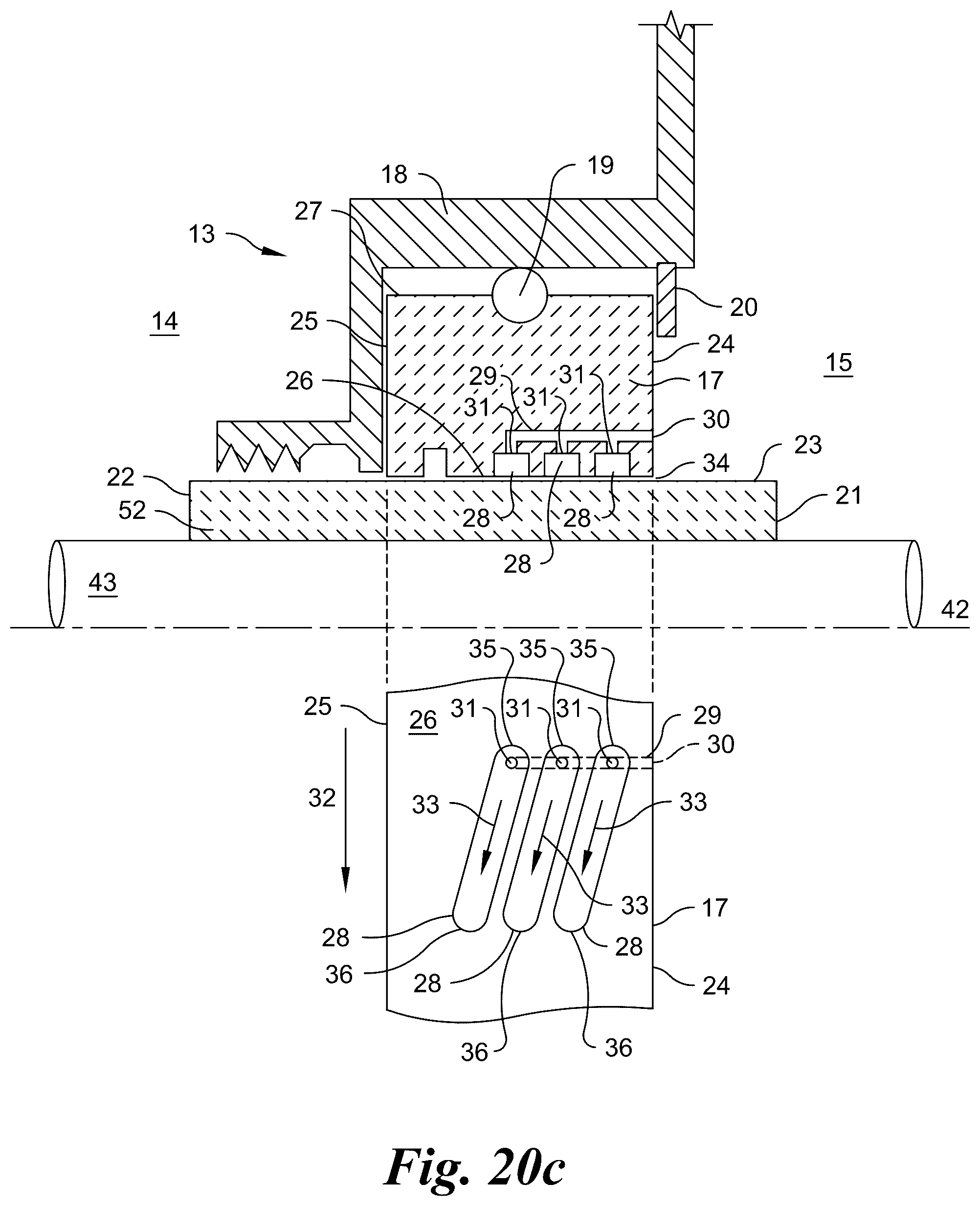 Patent US12590638 Figure 19 – Circumferential sealing assembly with duct-fed hydrodynamic grooves