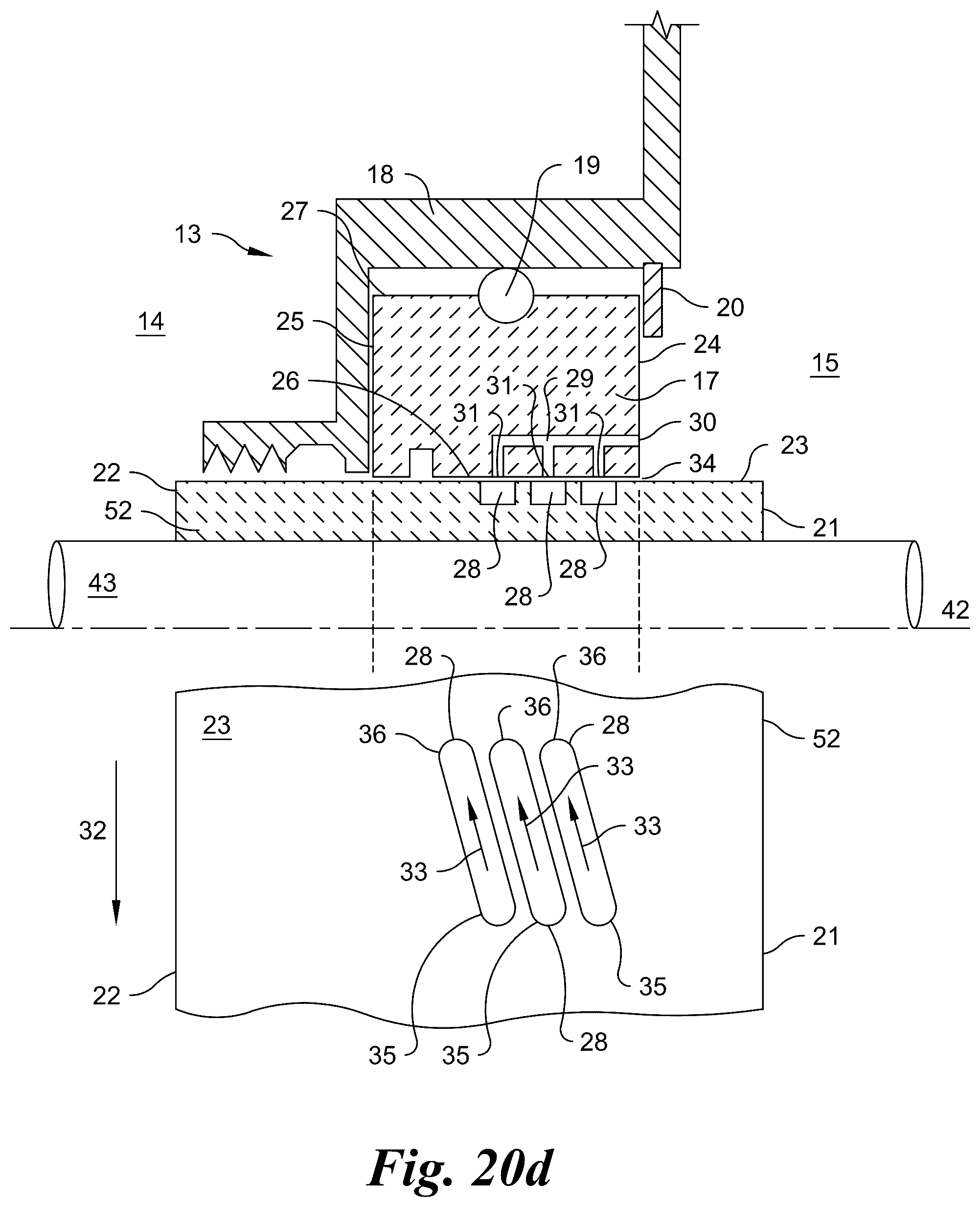 Patent US12590638 Figure 20 – Circumferential sealing assembly with duct-fed hydrodynamic grooves