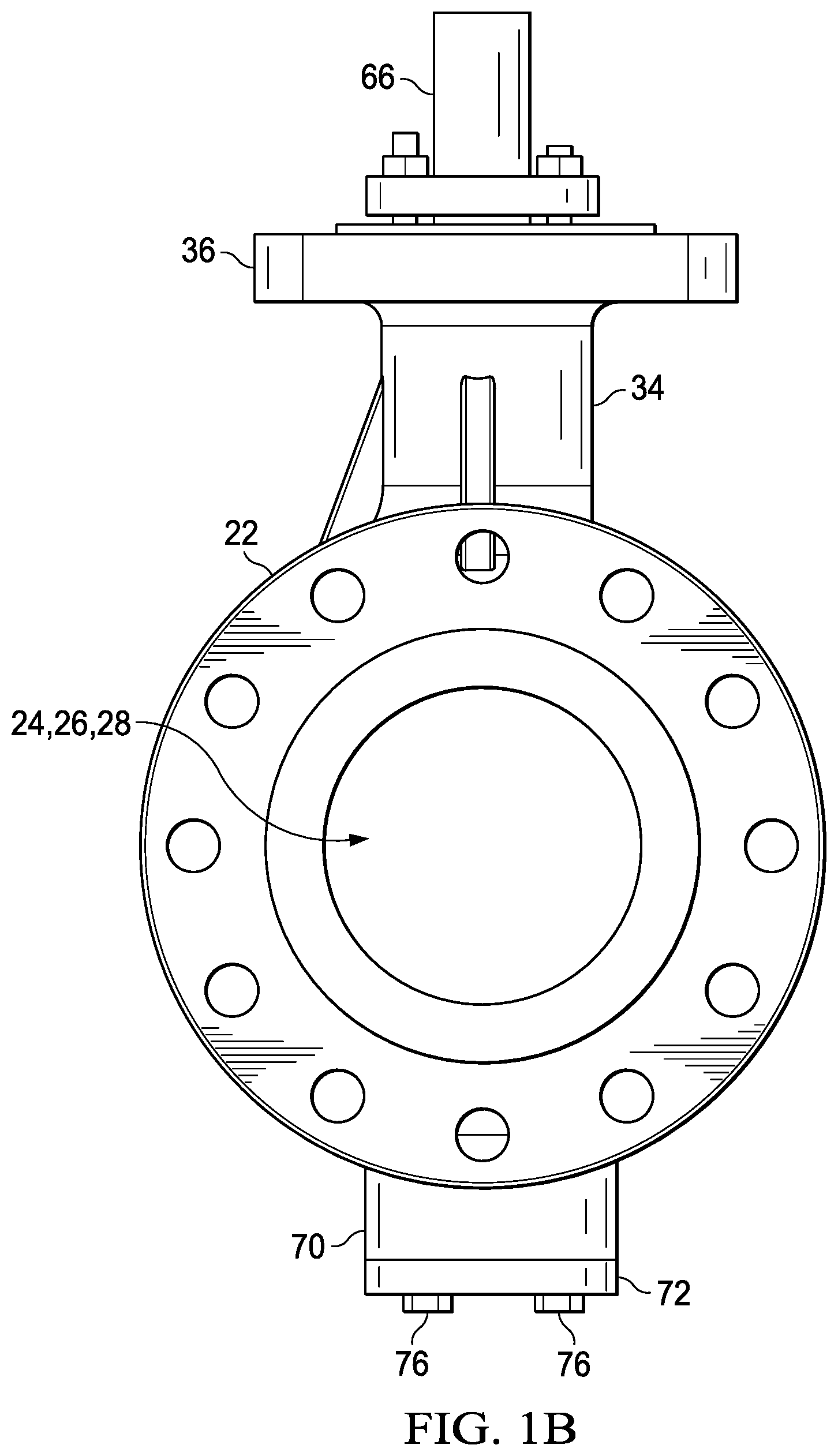 Patent US12590639 Figure 2 – Valve with unobstructed flow path having increased flow coefficient