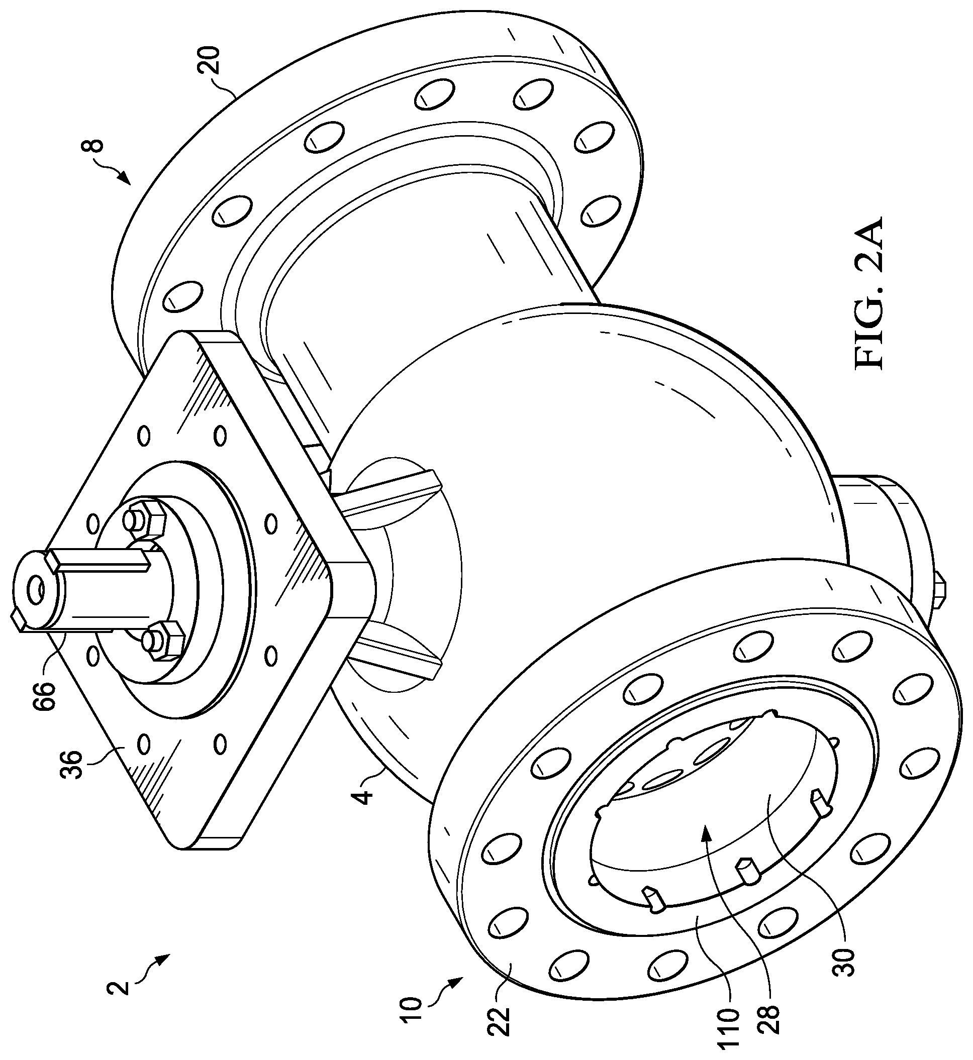 Patent US12590639 Figure 4 – Valve with unobstructed flow path having increased flow coefficient