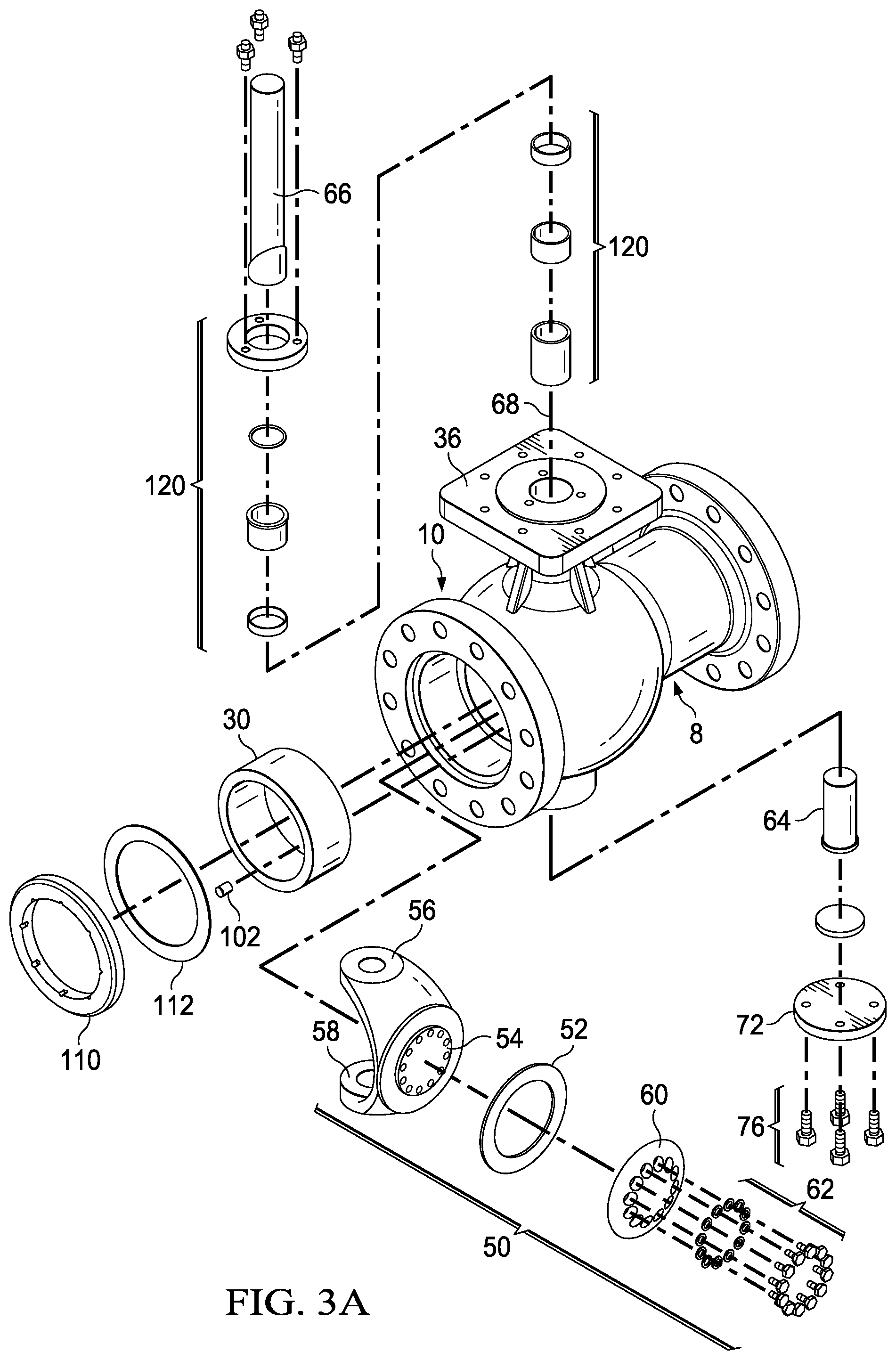 Patent US12590639 Figure 7 – Valve with unobstructed flow path having increased flow coefficient