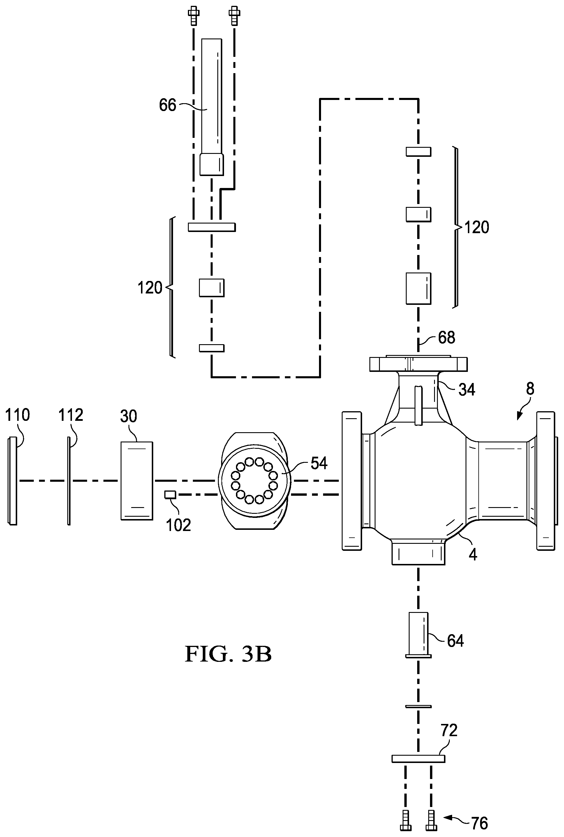 Patent US12590639 Figure 8 – Valve with unobstructed flow path having increased flow coefficient