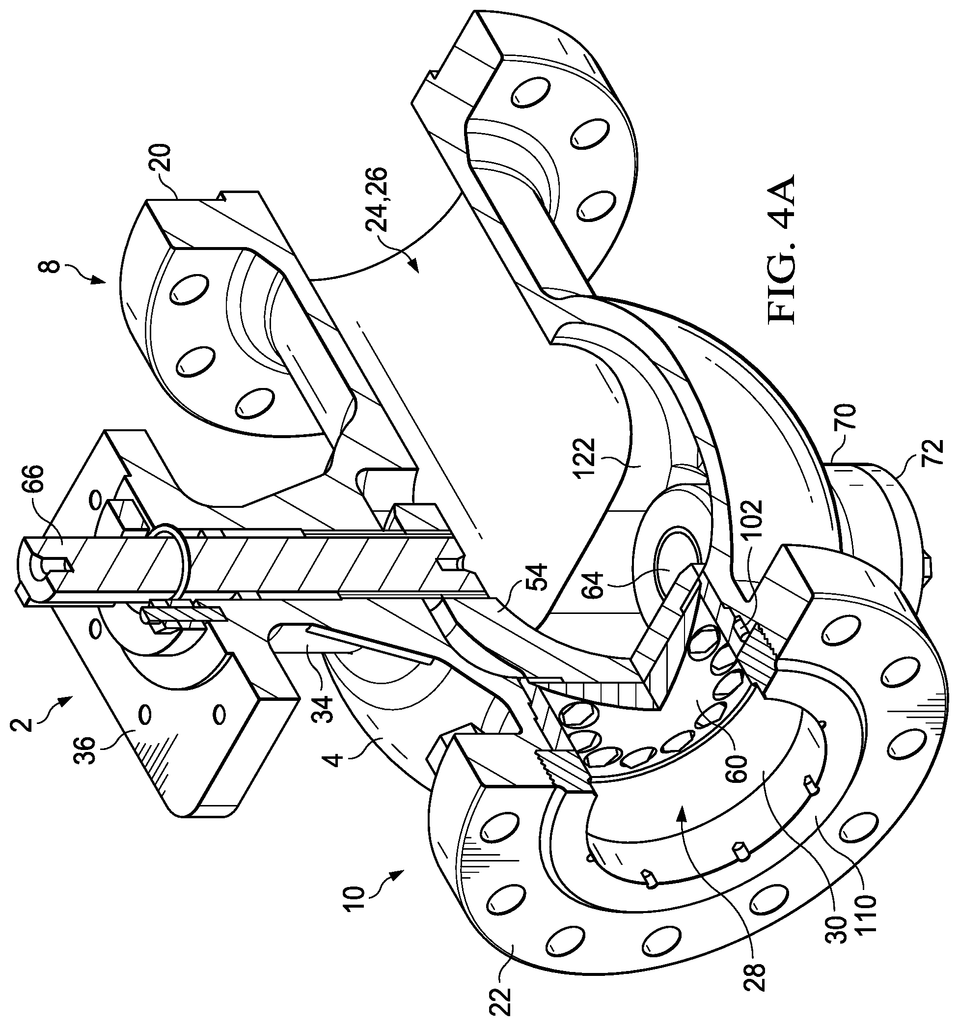 Patent US12590639 Figure 10 – Valve with unobstructed flow path having increased flow coefficient
