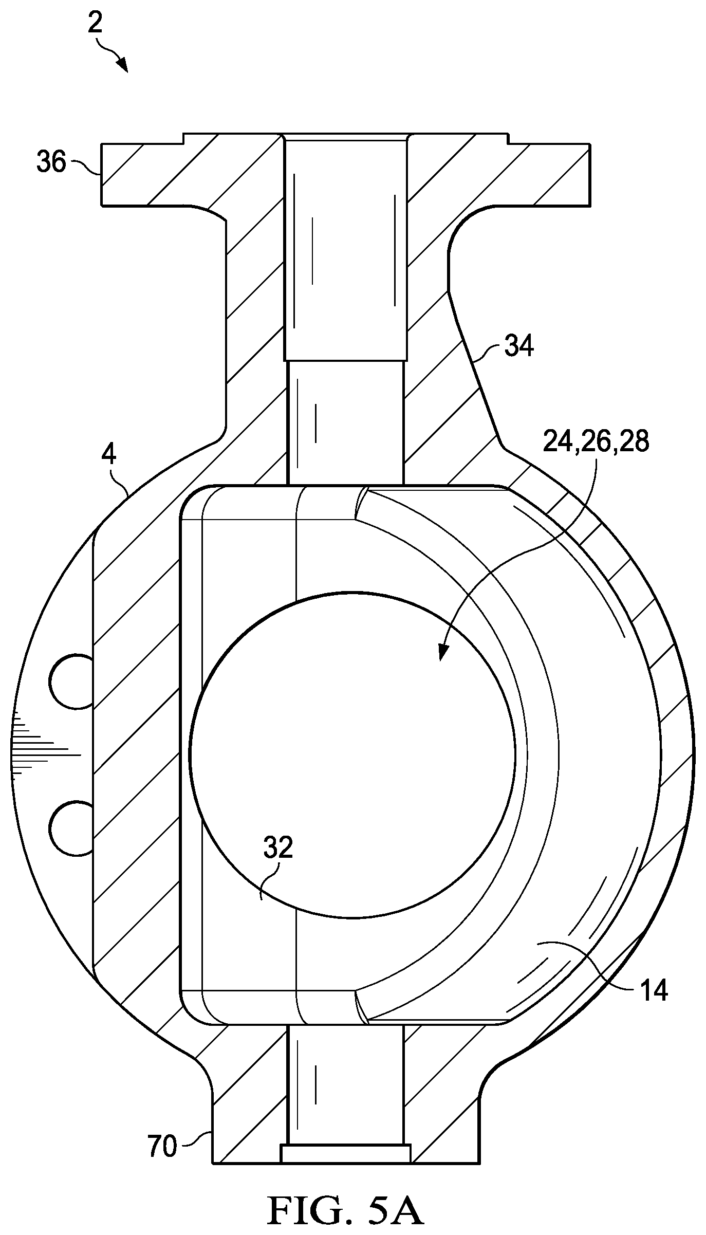 Patent US12590639 Figure 15 – Valve with unobstructed flow path having increased flow coefficient