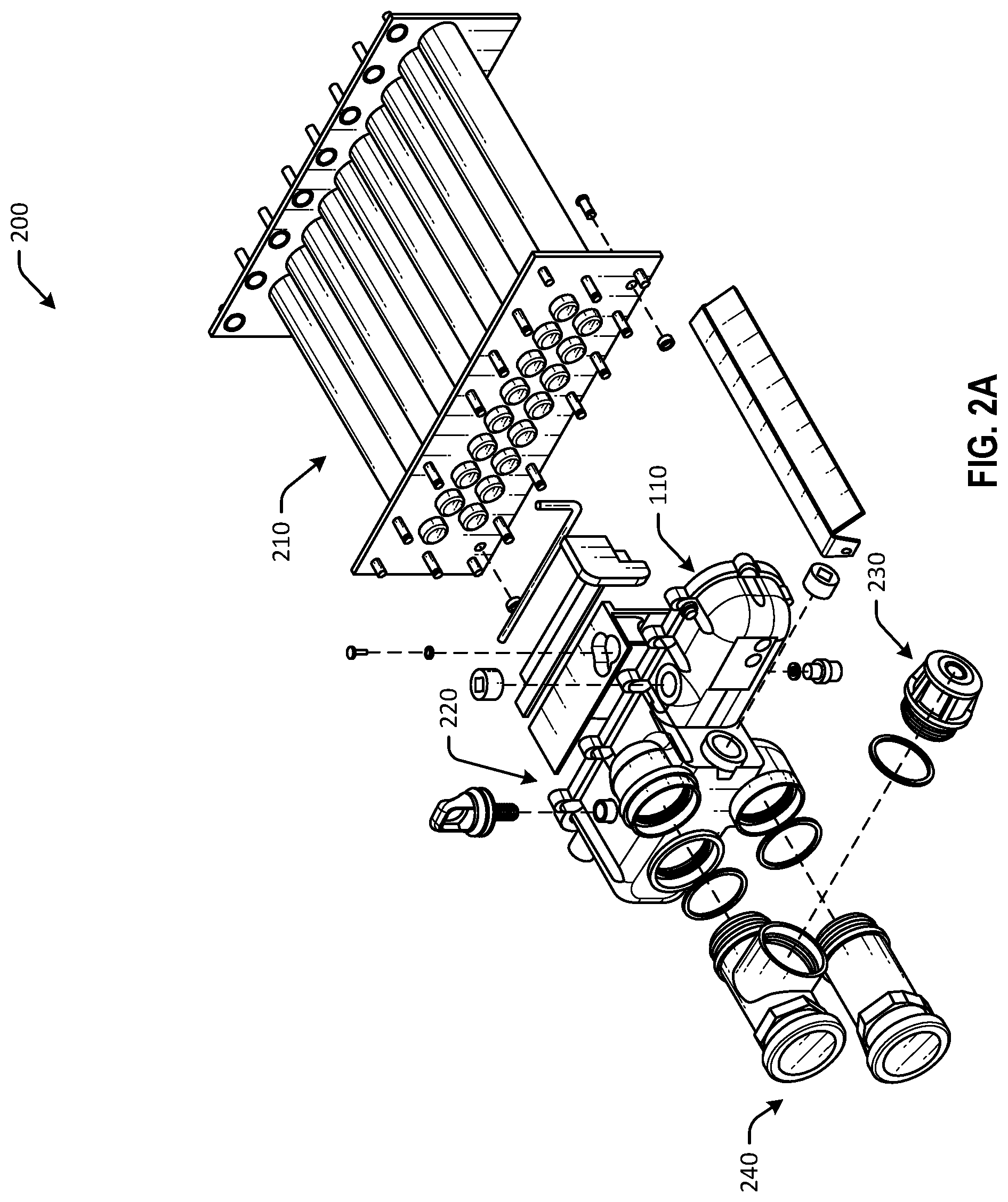 Patent US12590642 Figure 2 – Bypass valves for pool heaters