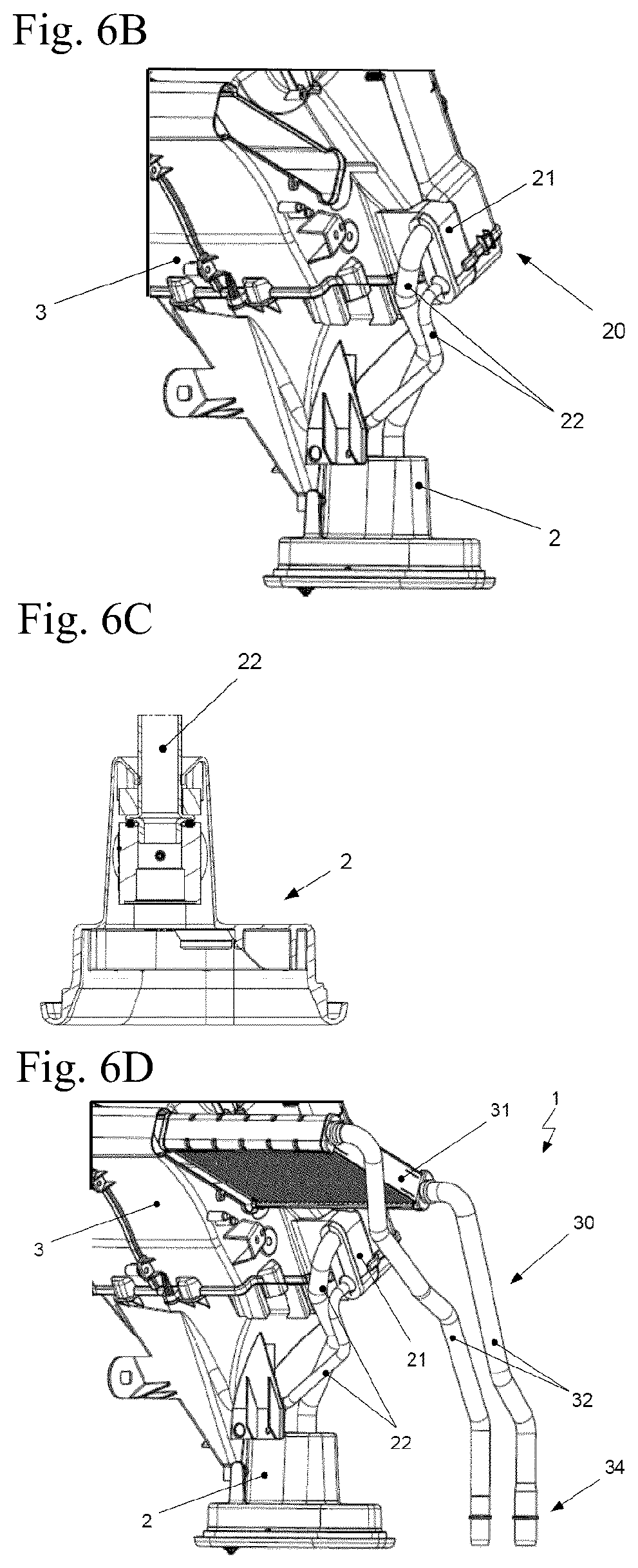 Patent US12590651 Figure 6 – Sealing element for sealing fluid lines in a feed-through opening of a wall and sealing arrangement with the sealing element and method for mounting the sealing arrangement