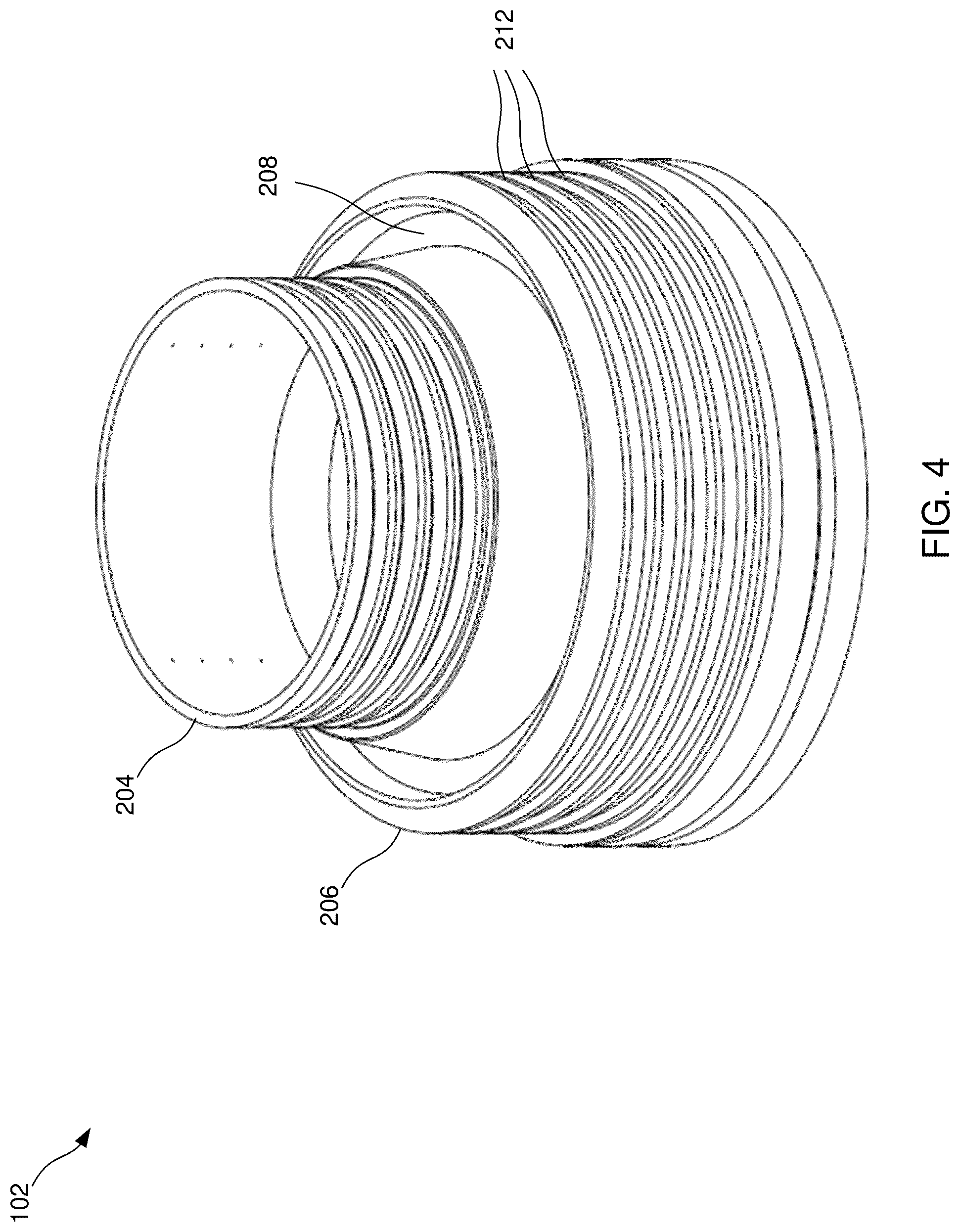 Patent US12590654 Figure 4 – Nestled hose