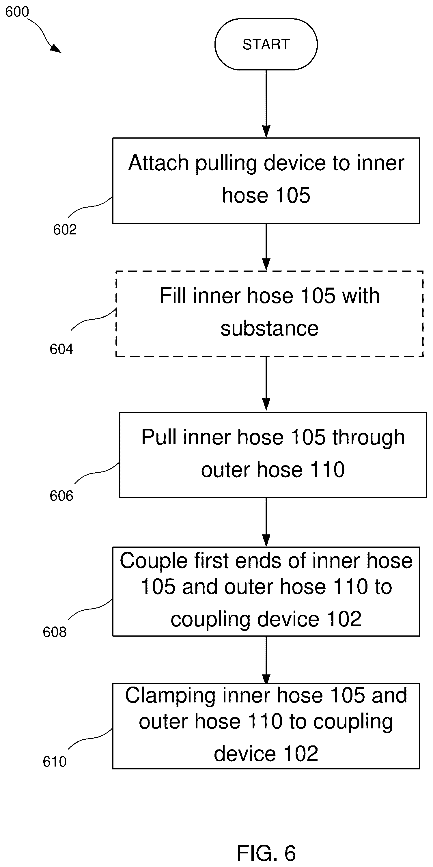 Patent US12590654 Figure 6 – Nestled hose