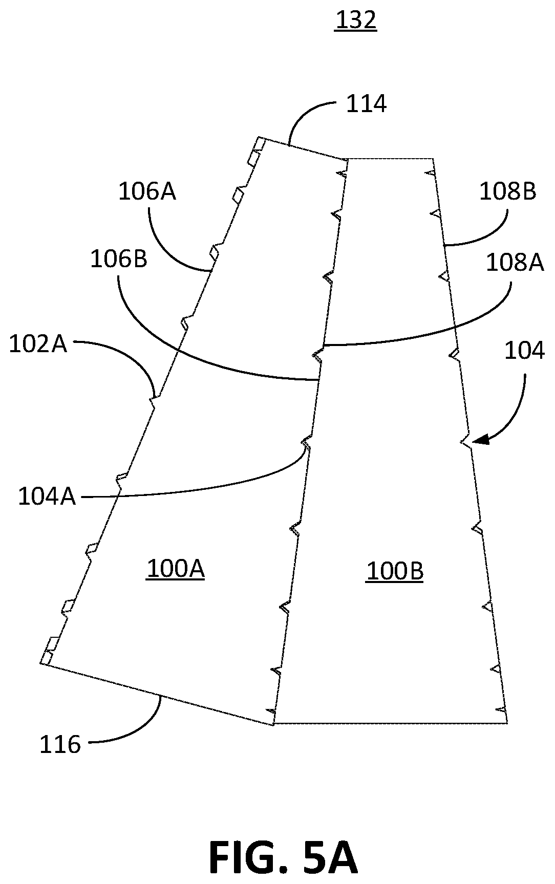 Patent US12590655 Figure 5 – Interlocking sectional tubing