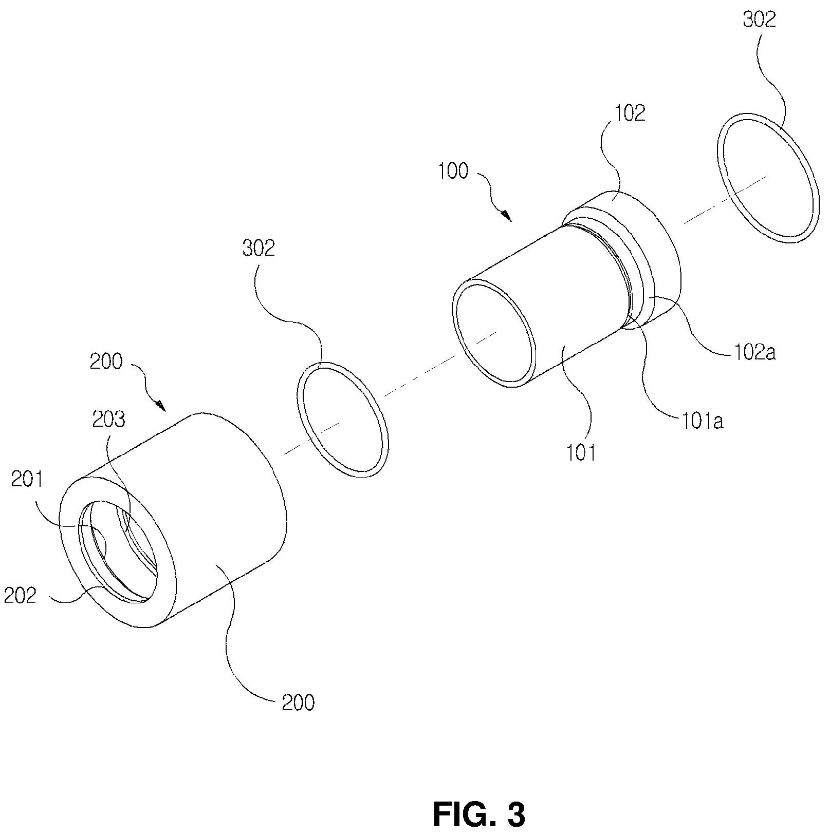 Patent US12590656 Figure 3 – Pipe connection device for repairs