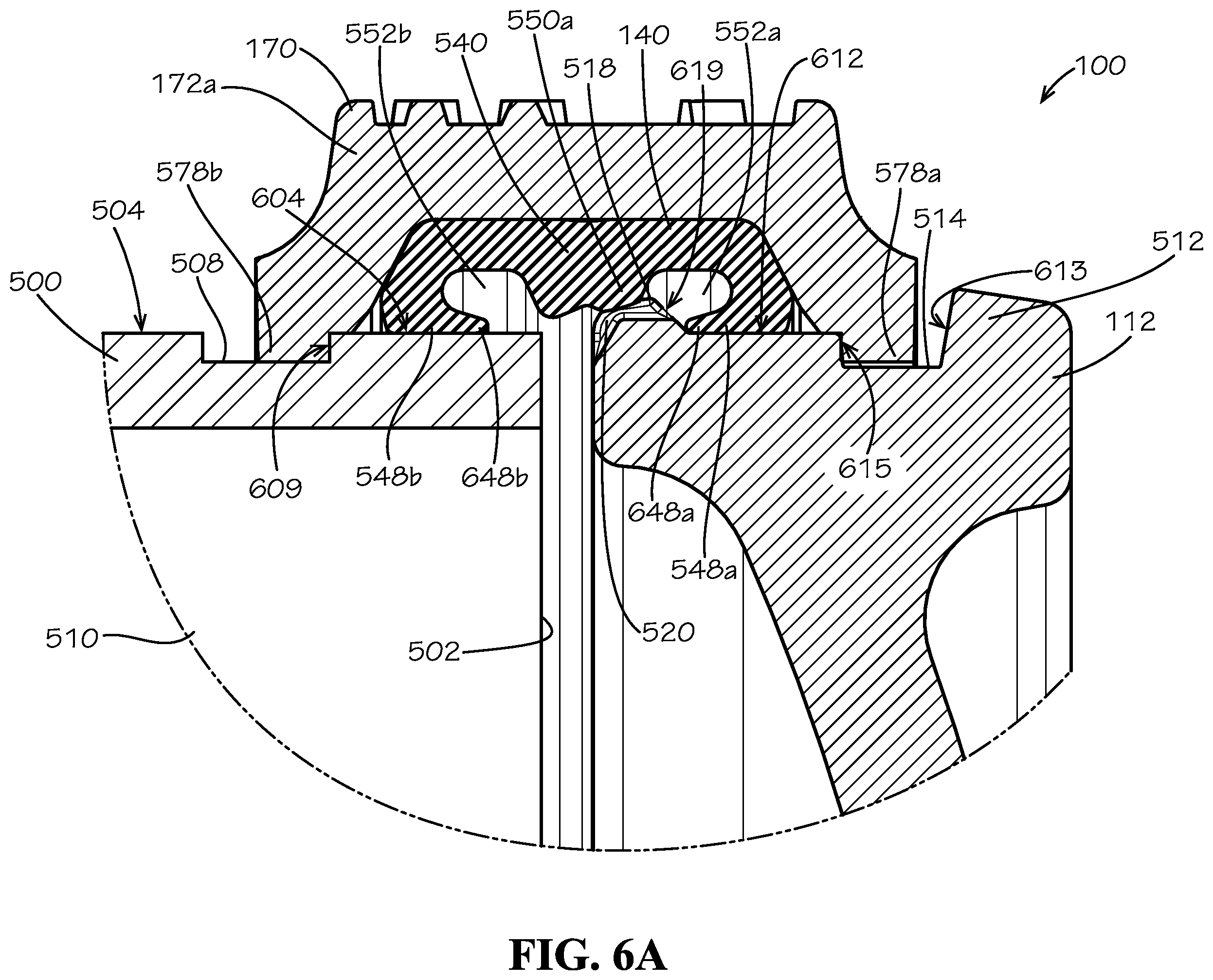 Patent US12590657 Figure 6 – Pre-assembled coupling assembly with cap