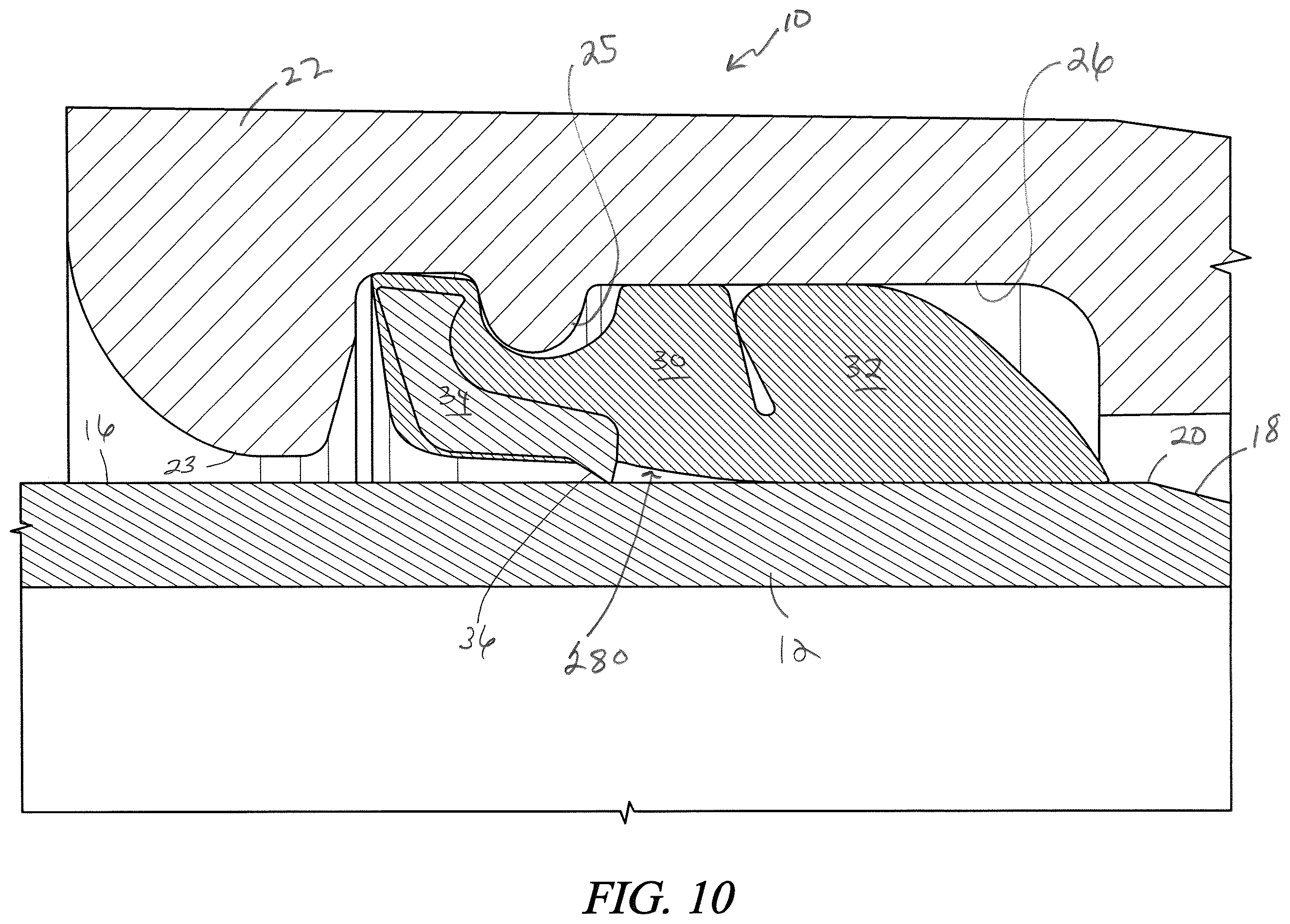 Patent US12590660 Figure 7 – Reduced assembly force restraining gasket