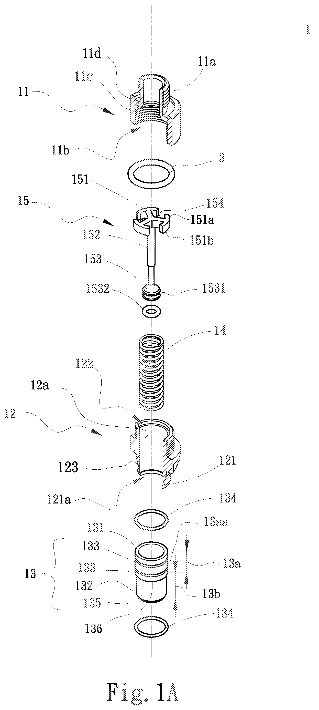 Patent US12590661 Figure 1 – Quick coupler structure