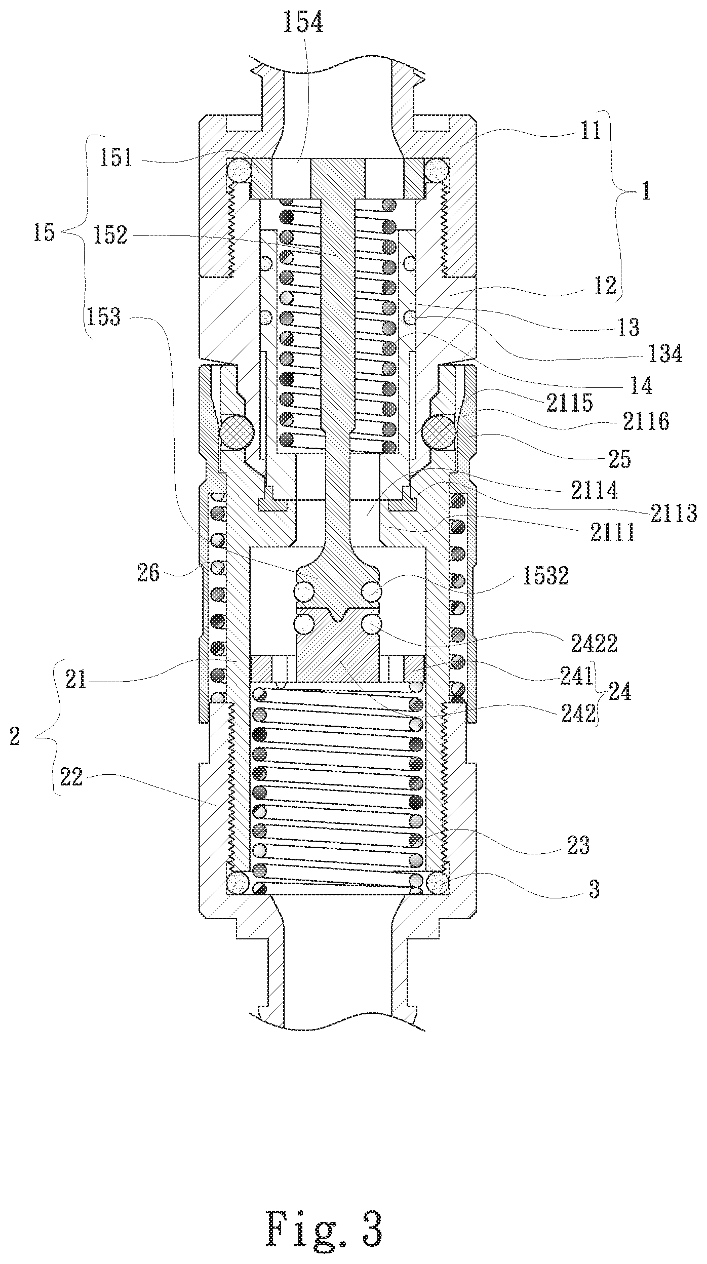 Patent US12590661 Figure 5 – Quick coupler structure