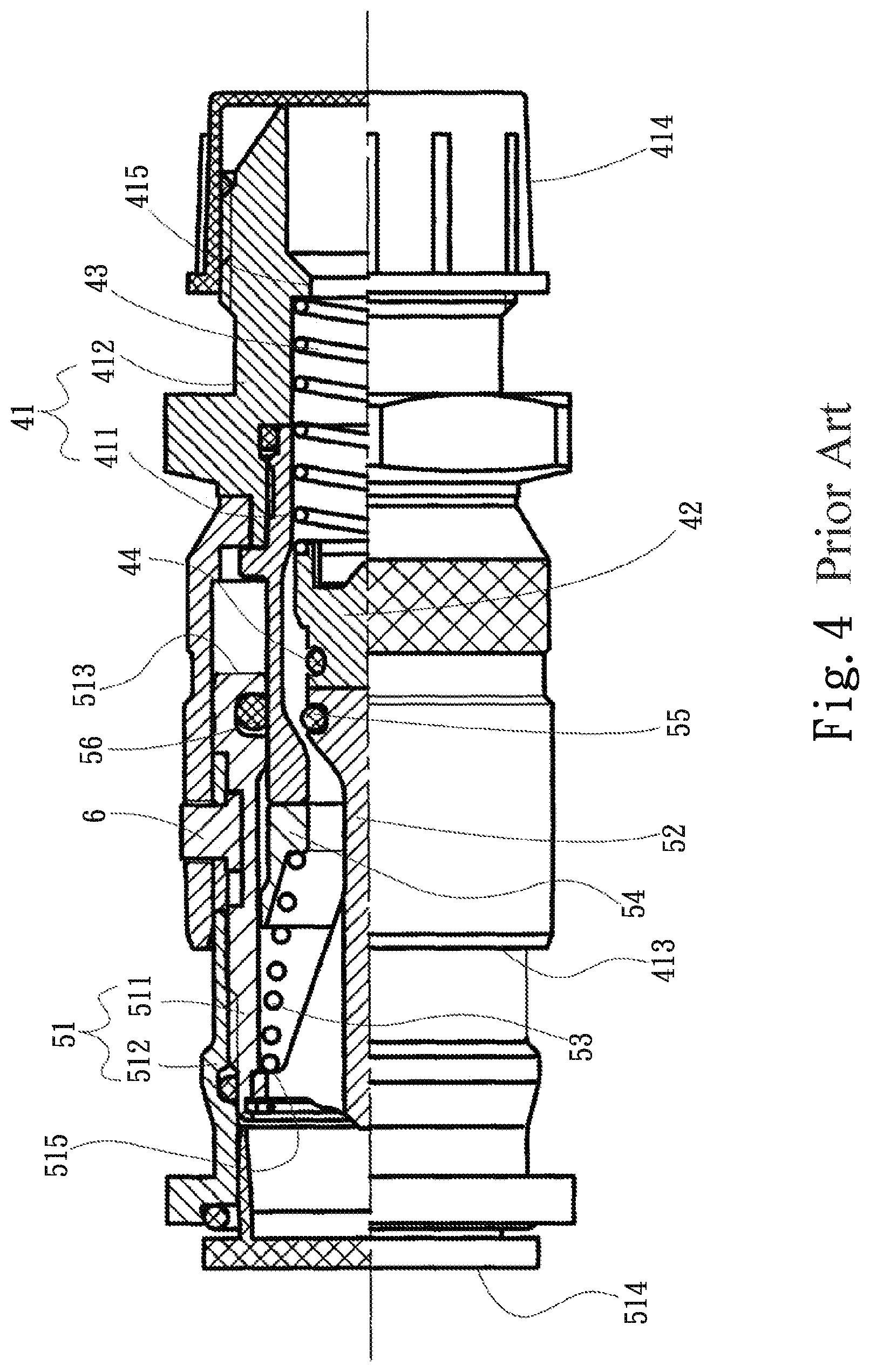 Patent US12590661 Figure 6 – Quick coupler structure