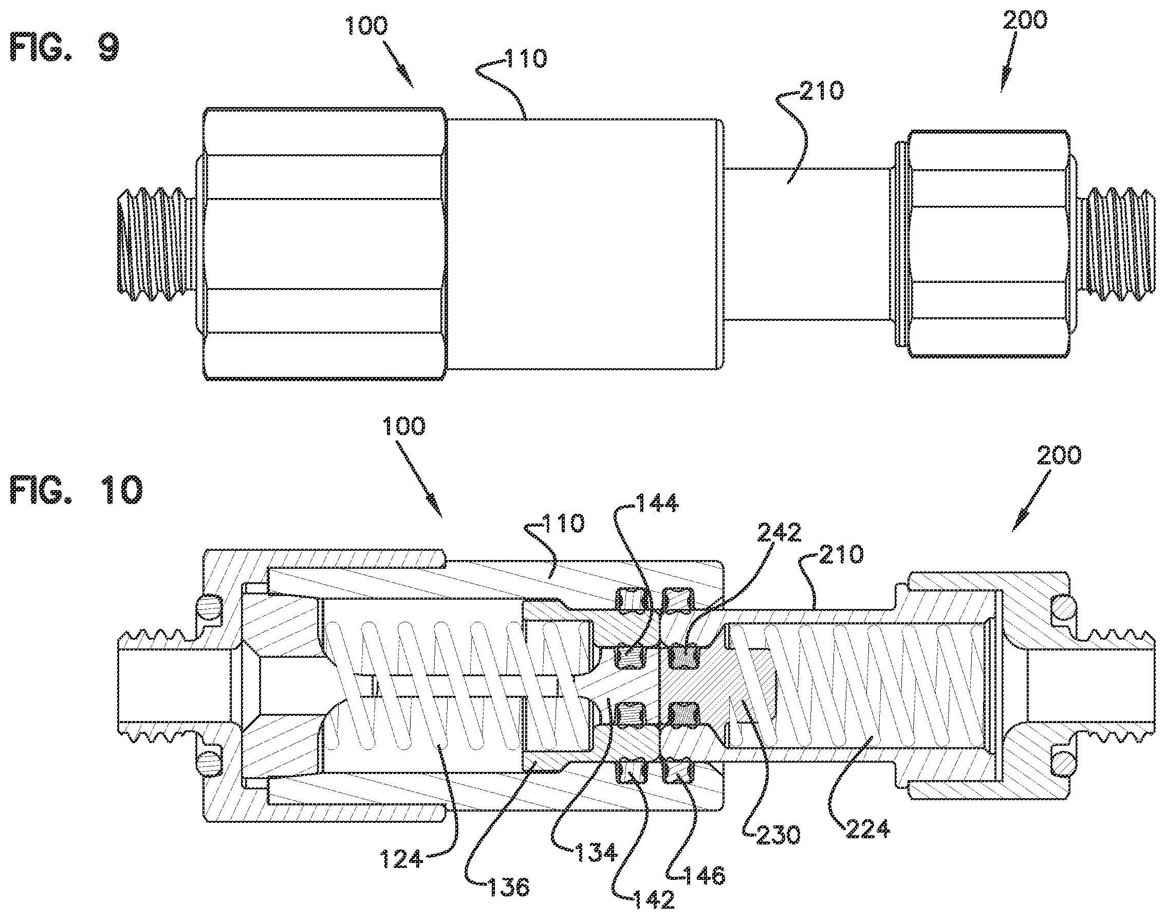 Patent US12590662 Figure 4 – Low-spill coupling assembly