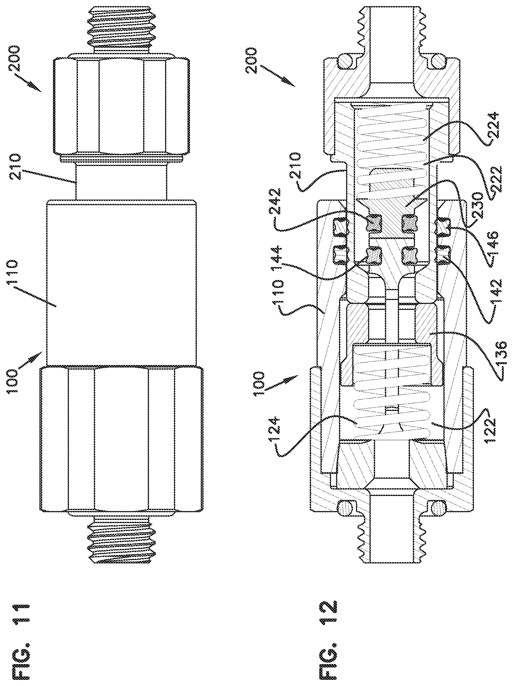 Patent US12590662 Figure 5 – Low-spill coupling assembly