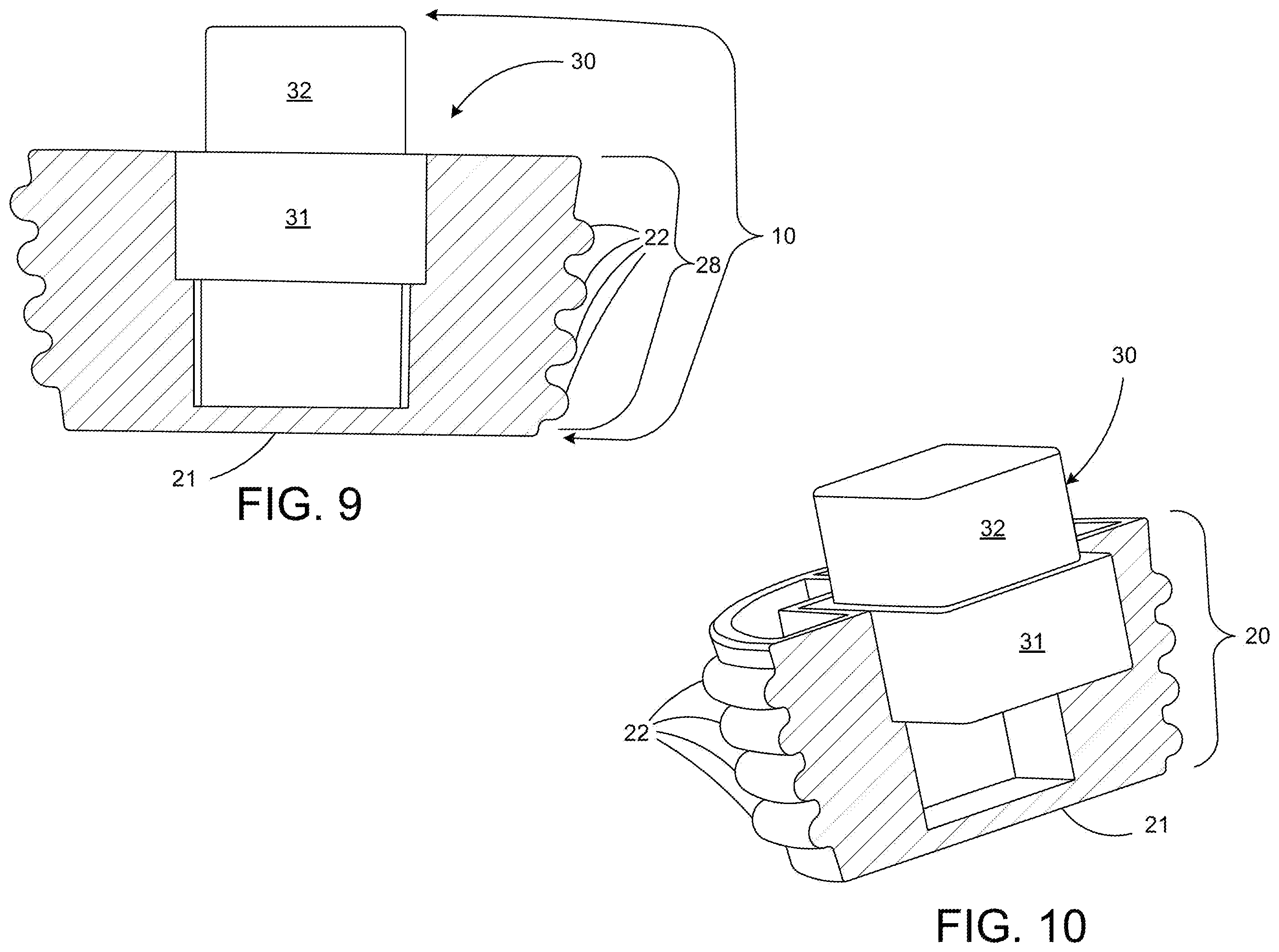 Patent US12590663 Figure 5 – Clean out plug