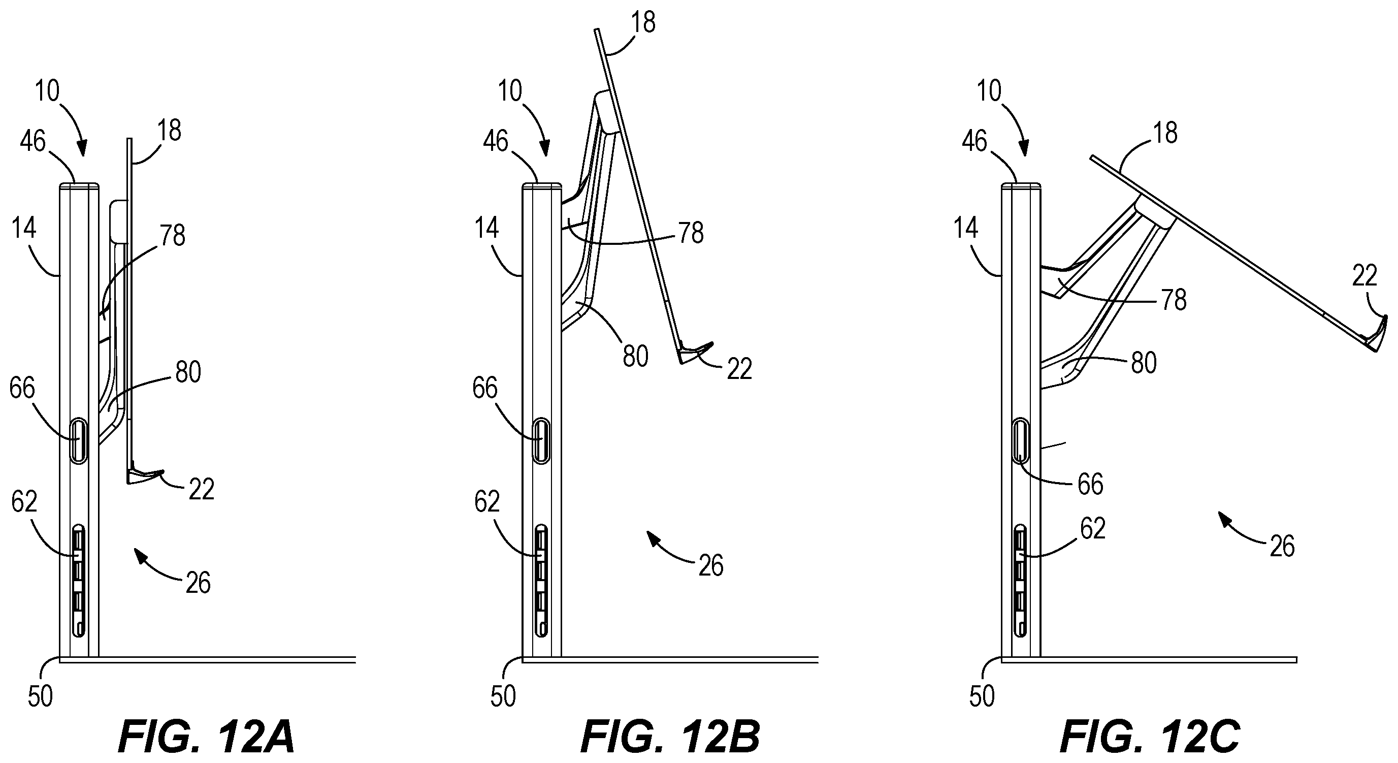 Patent US12590668 Figure 10 – Adjustable support