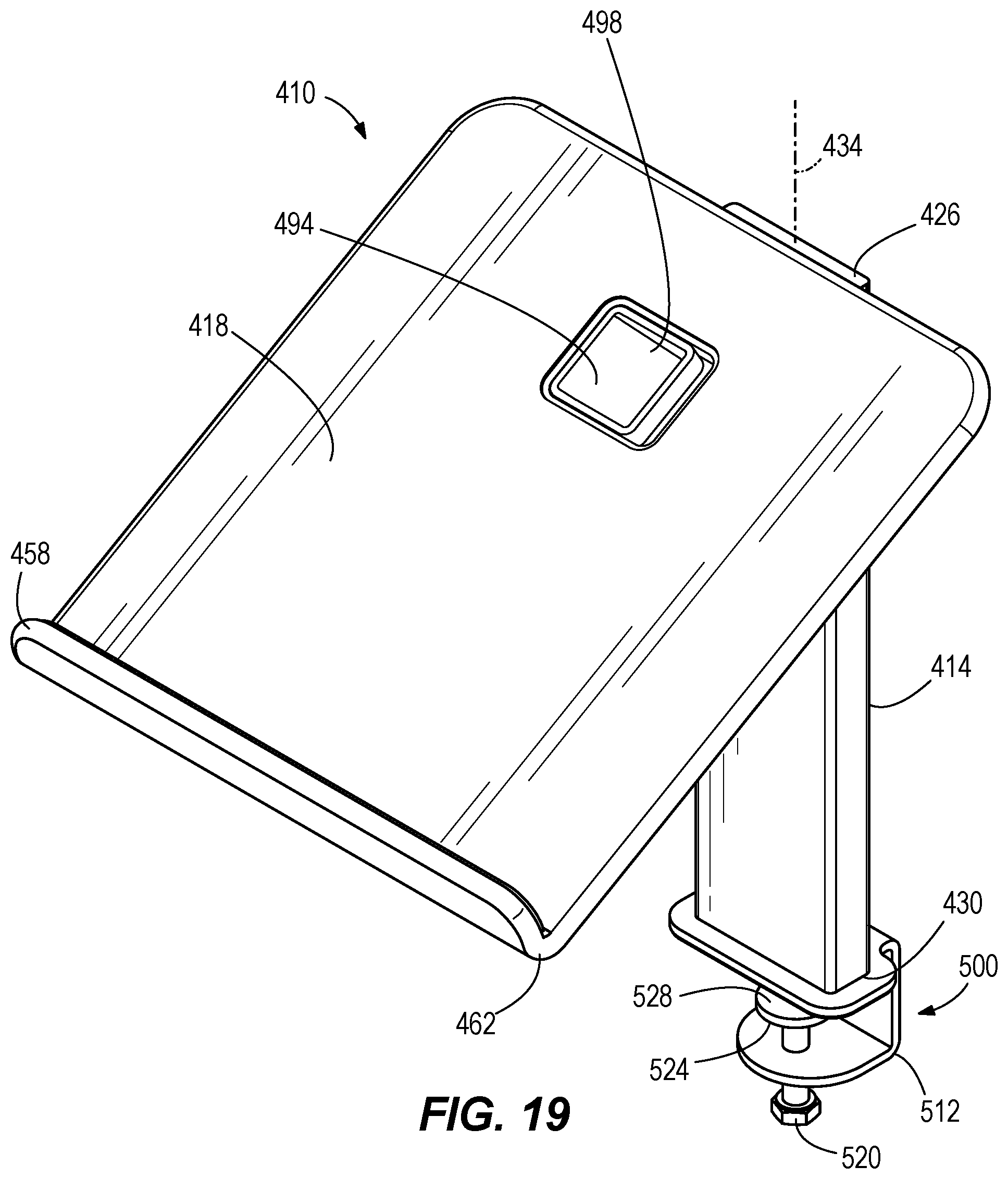 Patent US12590668 Figure 17 – Adjustable support