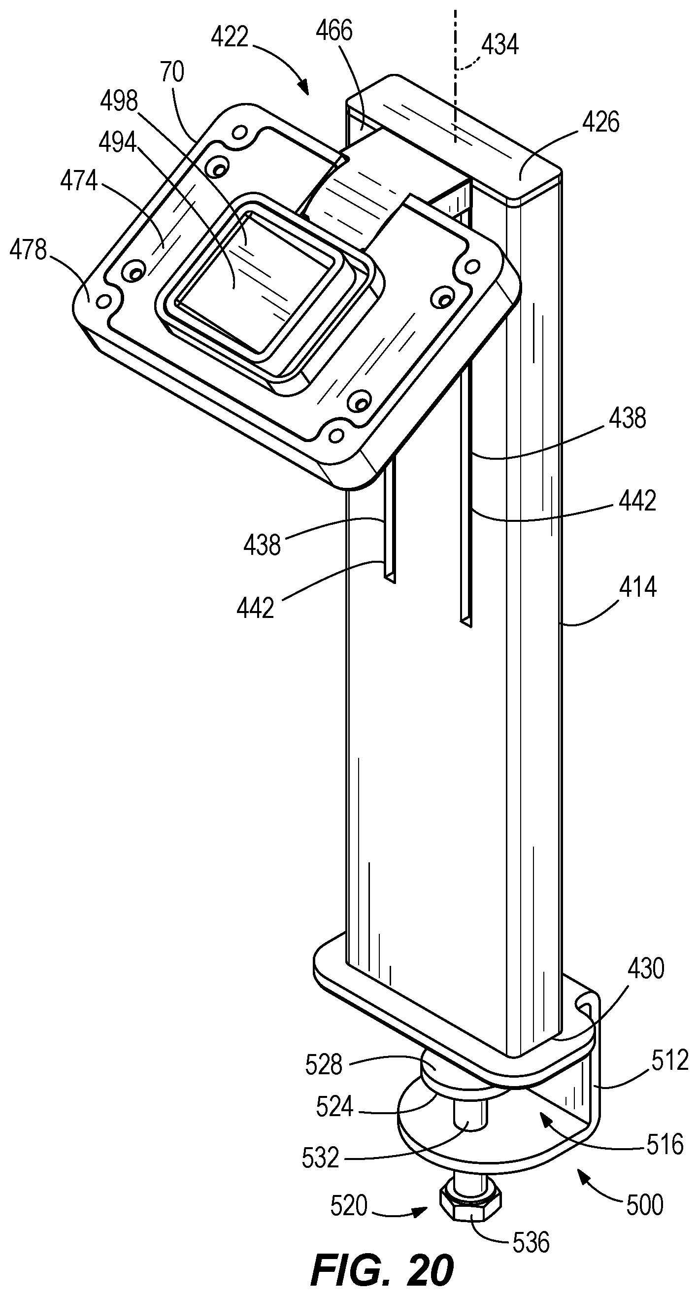Patent US12590668 Figure 18 – Adjustable support
