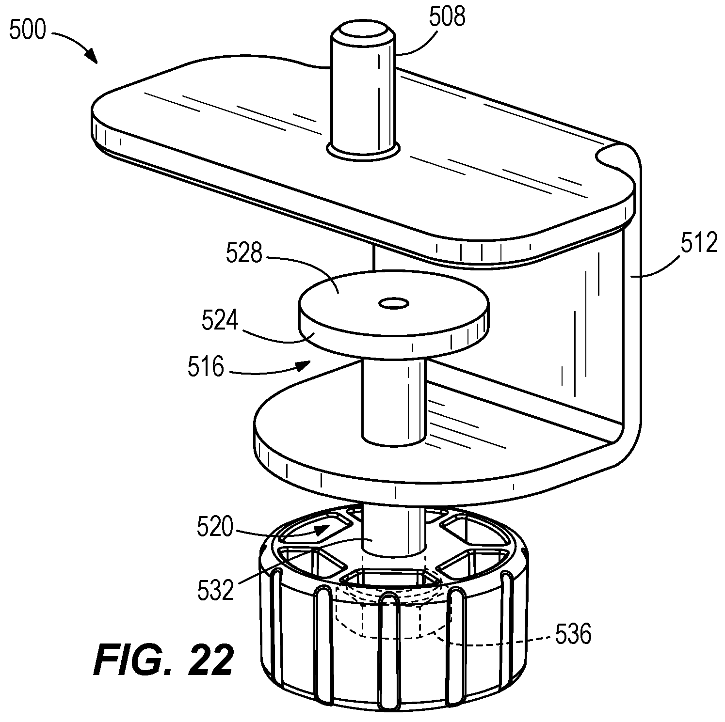 Patent US12590668 Figure 20 – Adjustable support