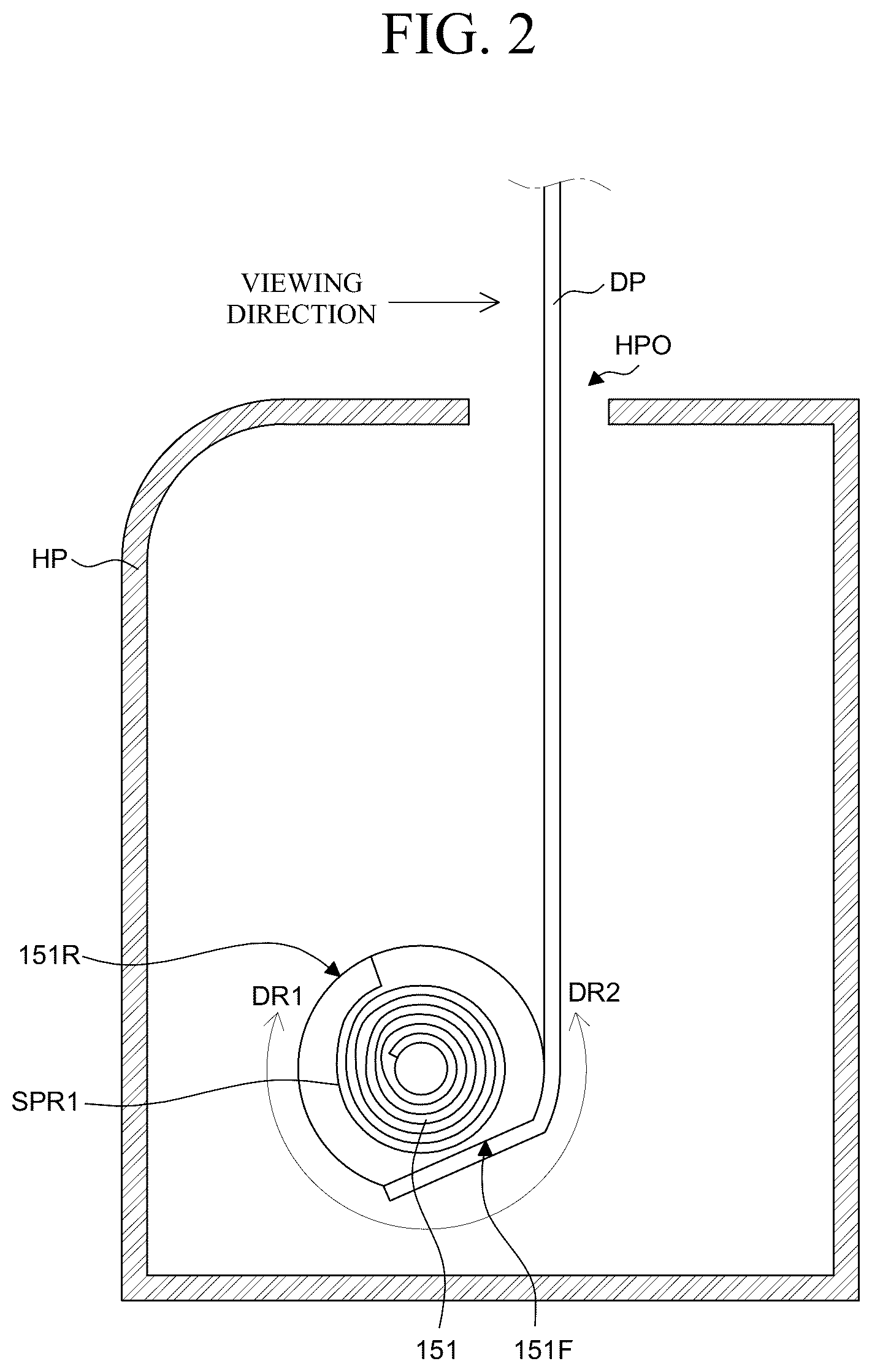 Patent US12590669 Figure 3 – Display device including chain units and driving sprockets
