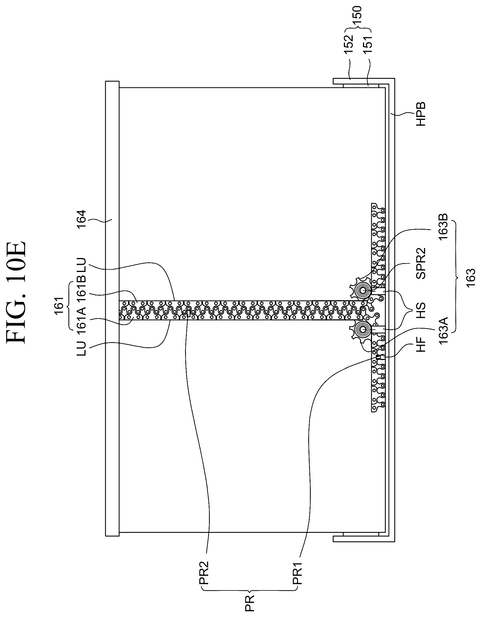 Patent US12590669 Figure 15 – Display device including chain units and driving sprockets