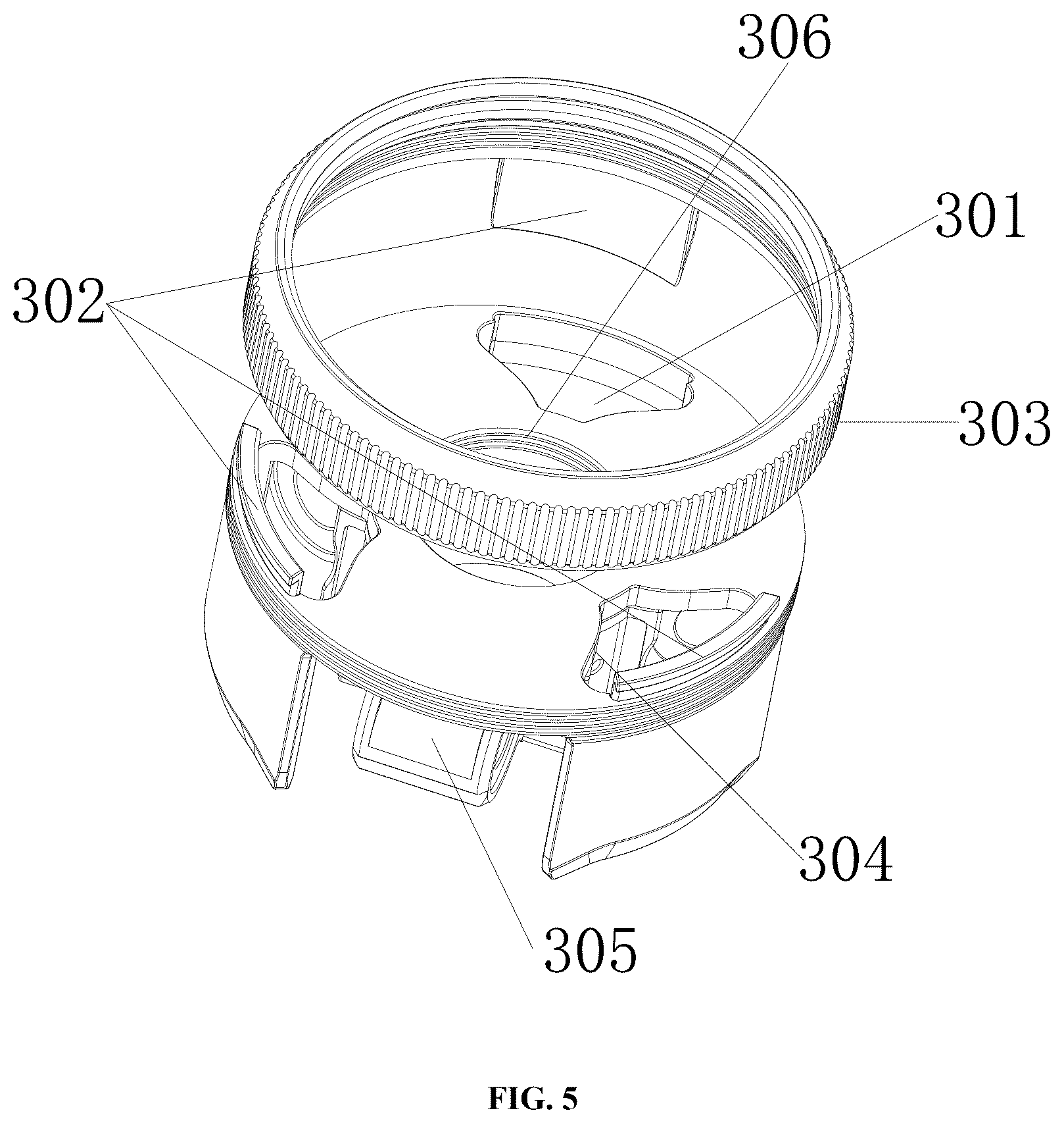 Patent US12590671 Figure 5 – Combined tripod