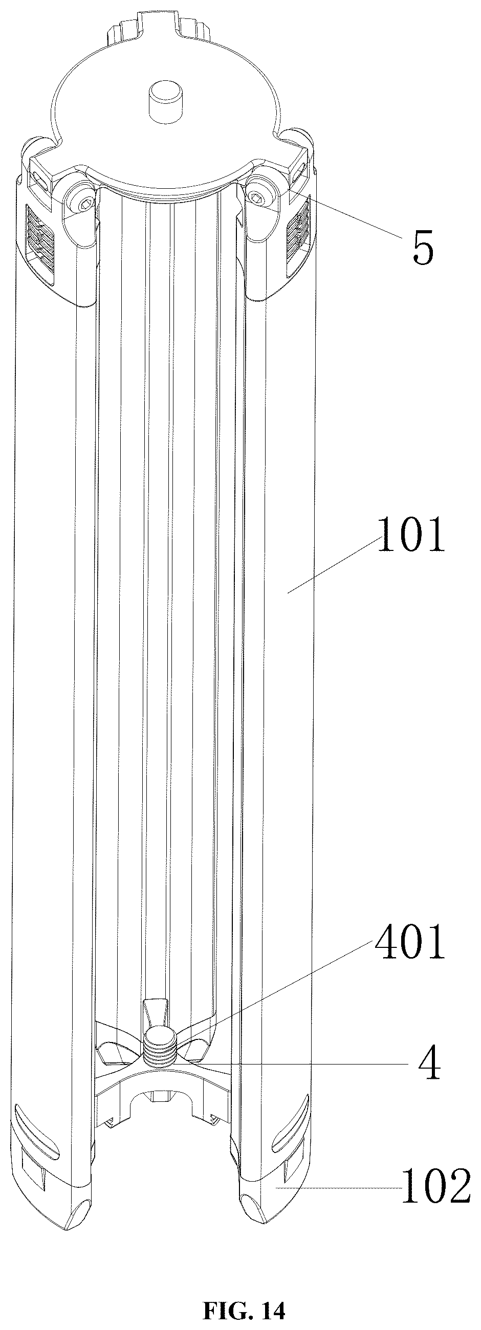 Patent US12590671 Figure 12 – Combined tripod