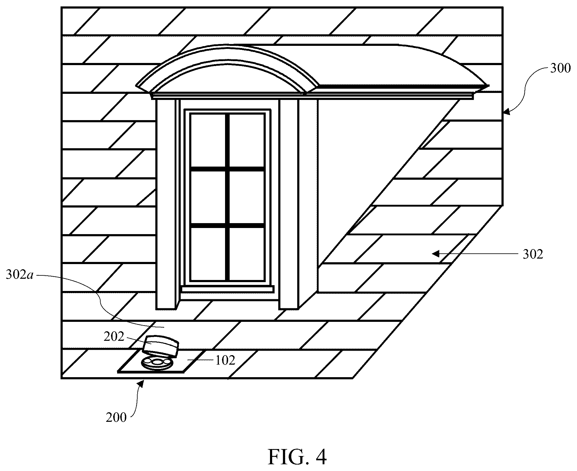 Patent US12590682 Figure 8 – Roof-mounted light fixture attachment apparatus and system