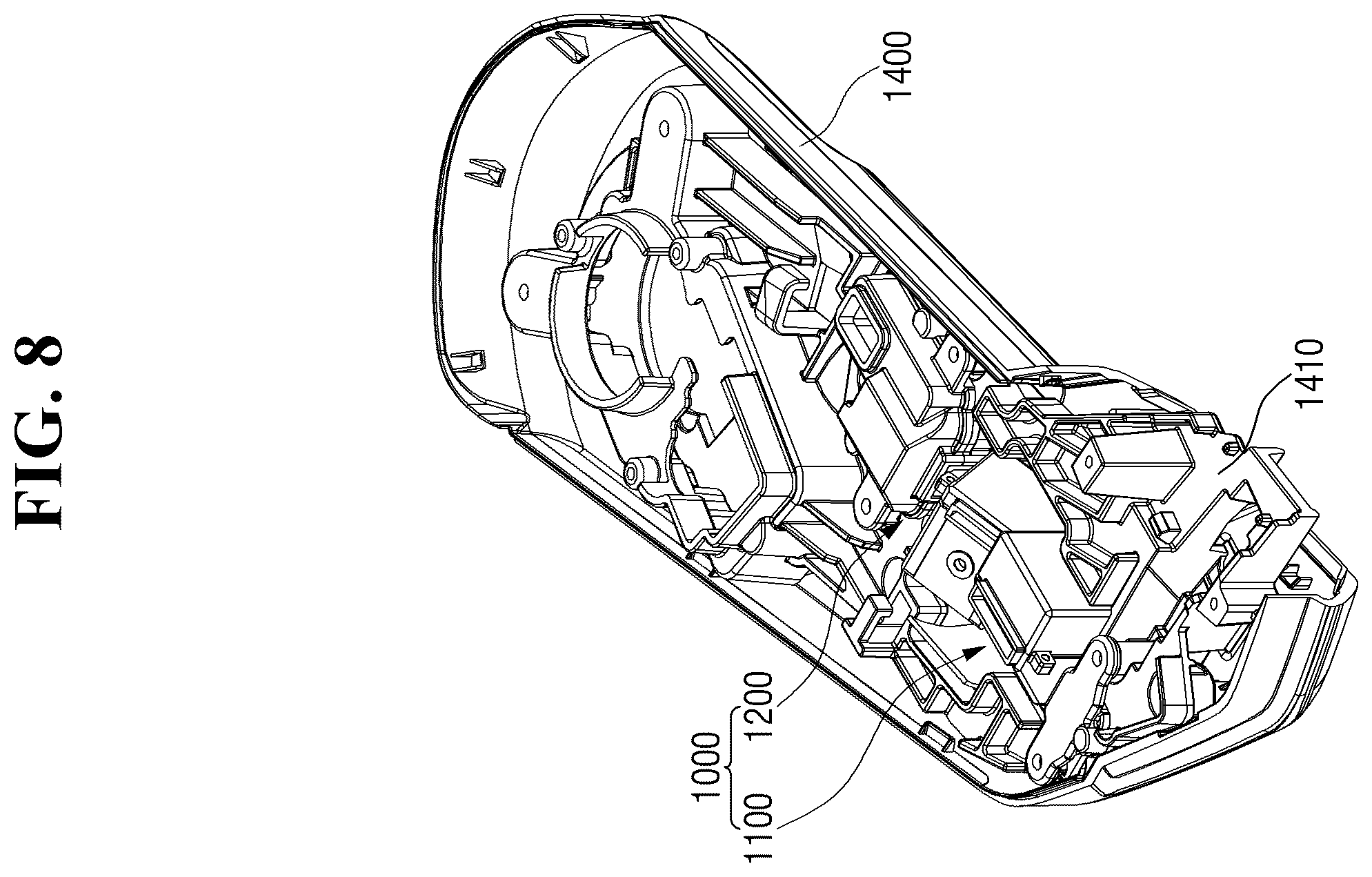 Patent US12590686 Figure 8 – Lighting system