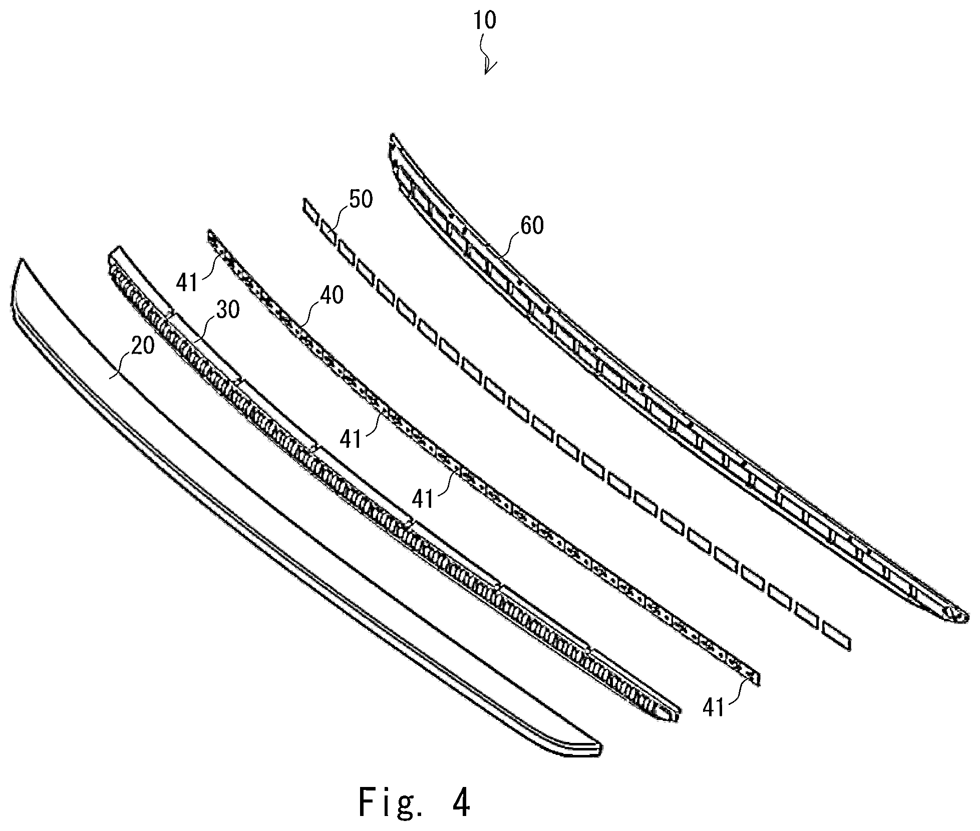 Patent US12590688 Figure 4 – Vehicle lamp