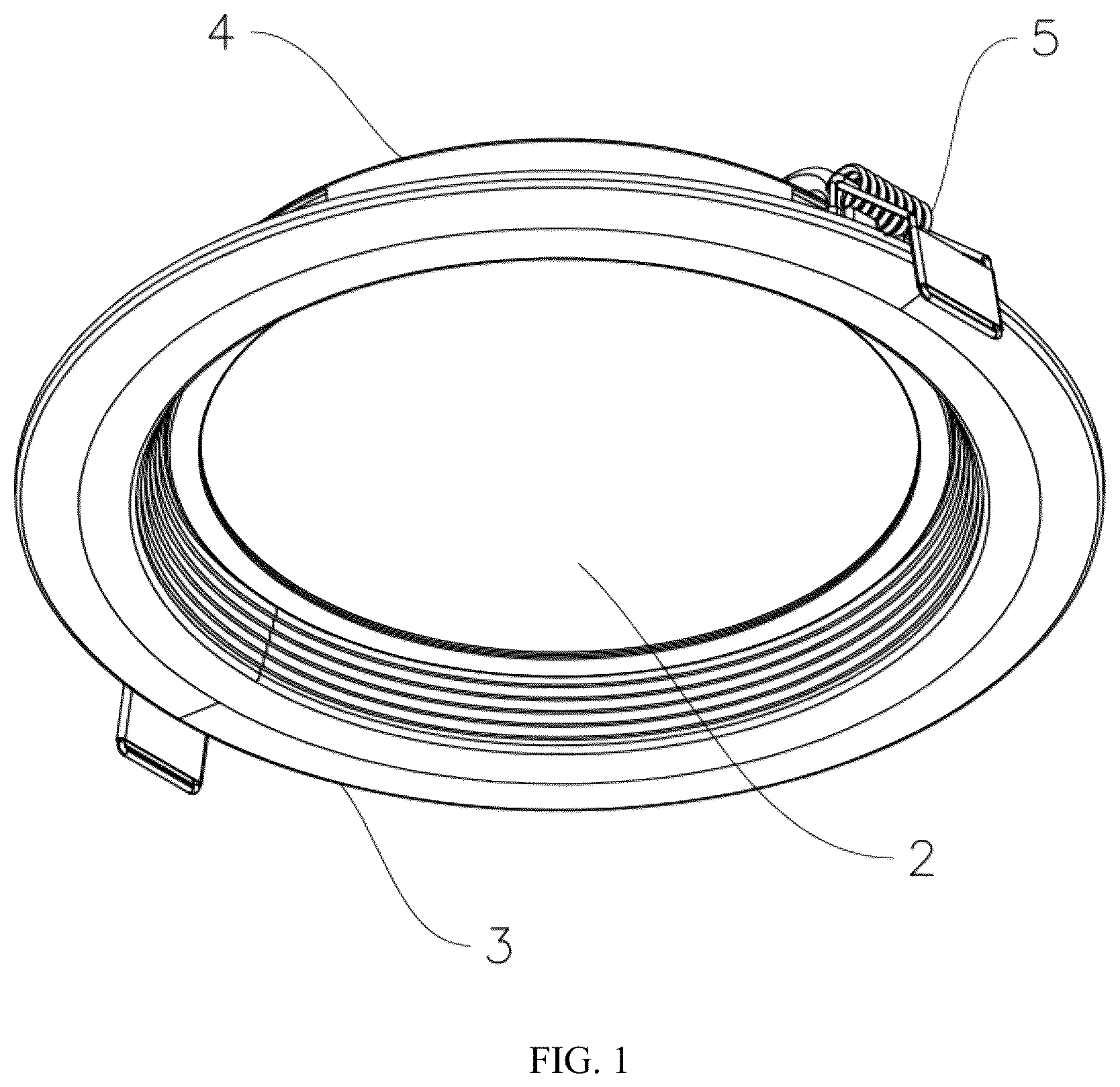 Patent US12590689 Figure 1 – Glare-adjustable lighting tool
