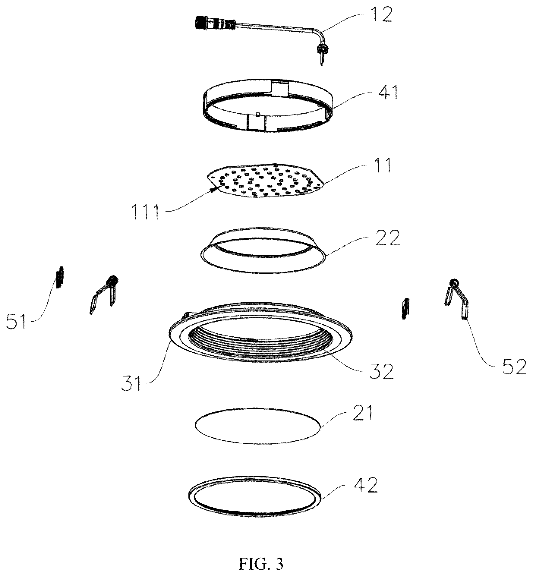 Patent US12590689 Figure 3 – Glare-adjustable lighting tool