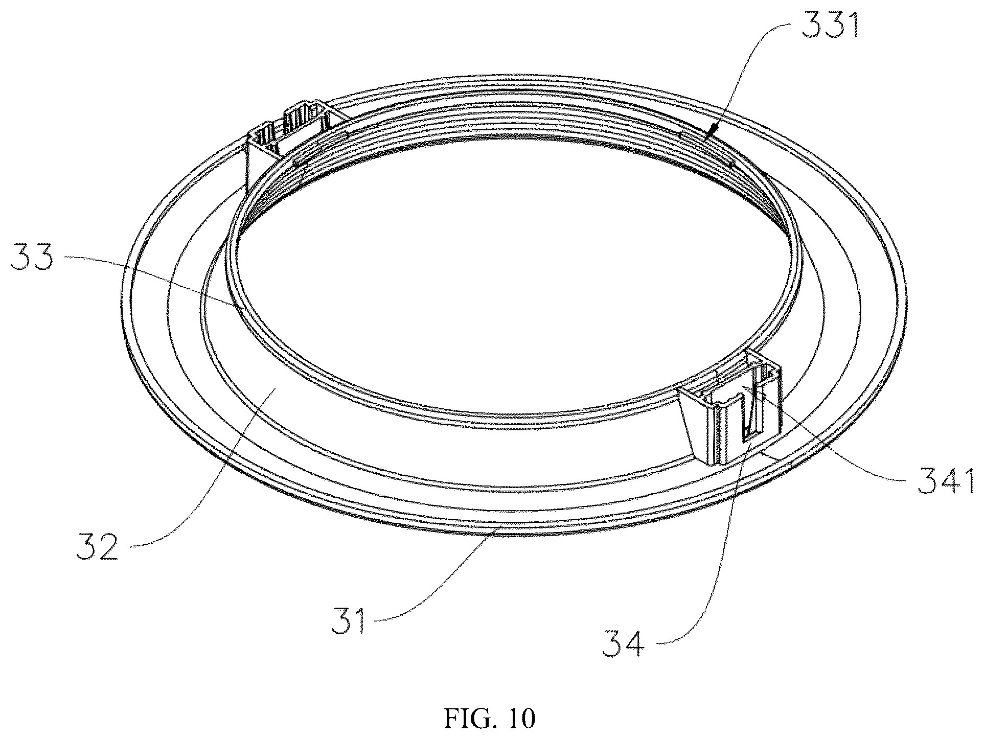 Patent US12590689 Figure 10 – Glare-adjustable lighting tool