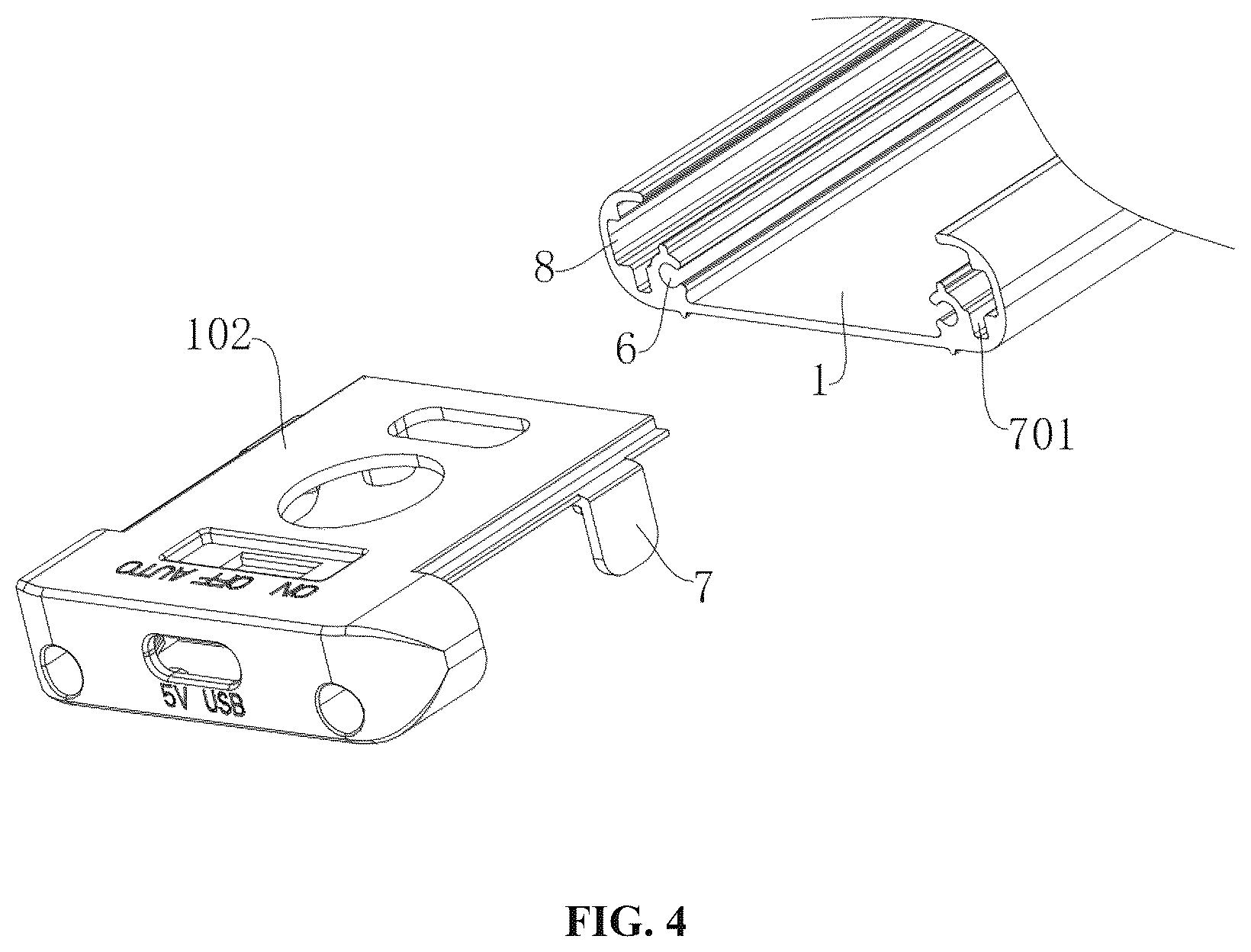 Patent US12590691 Figure 4 – Light strip
