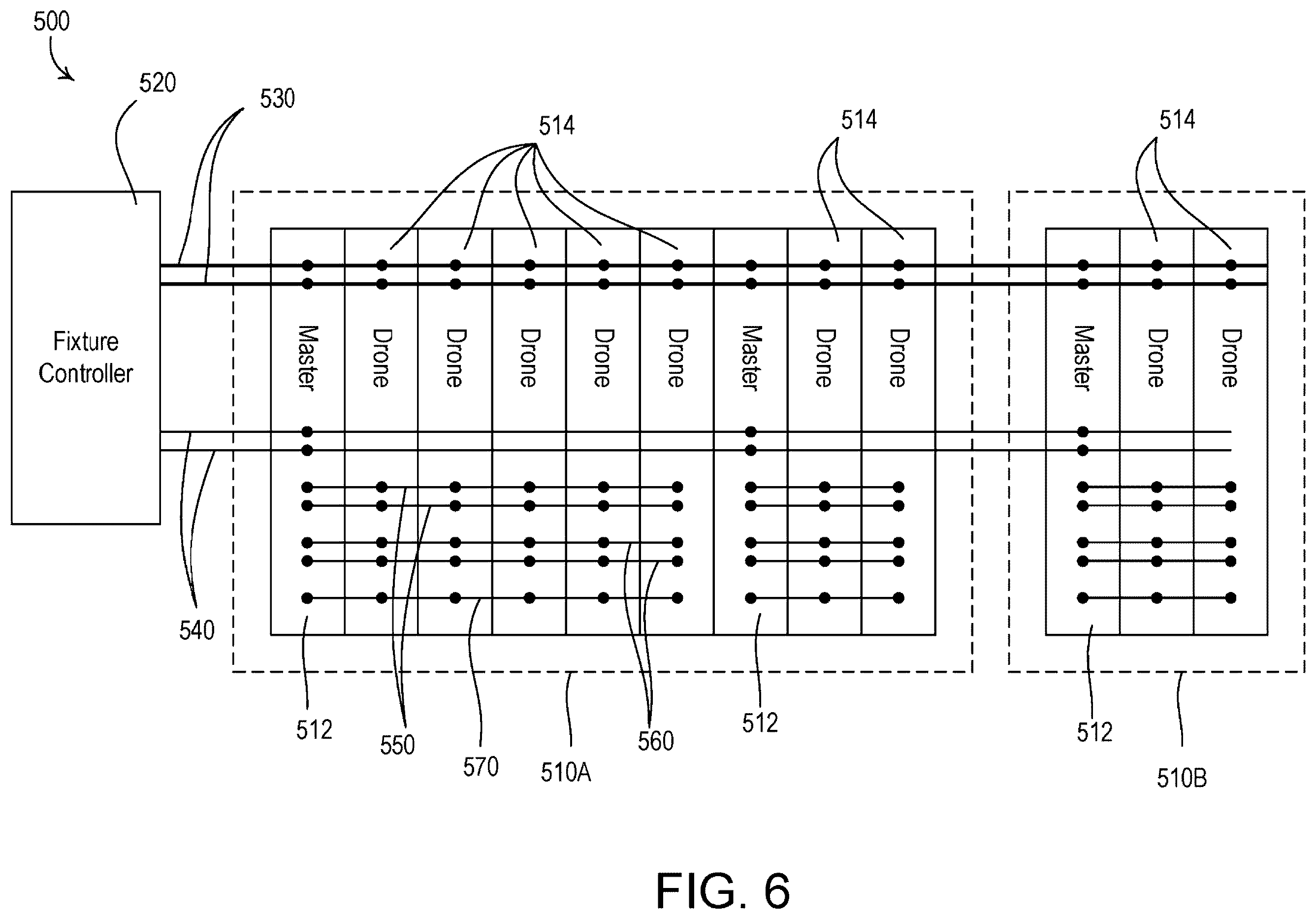 Patent US12590693 Figure 6 – Method of controlling serially-connected lighting devices