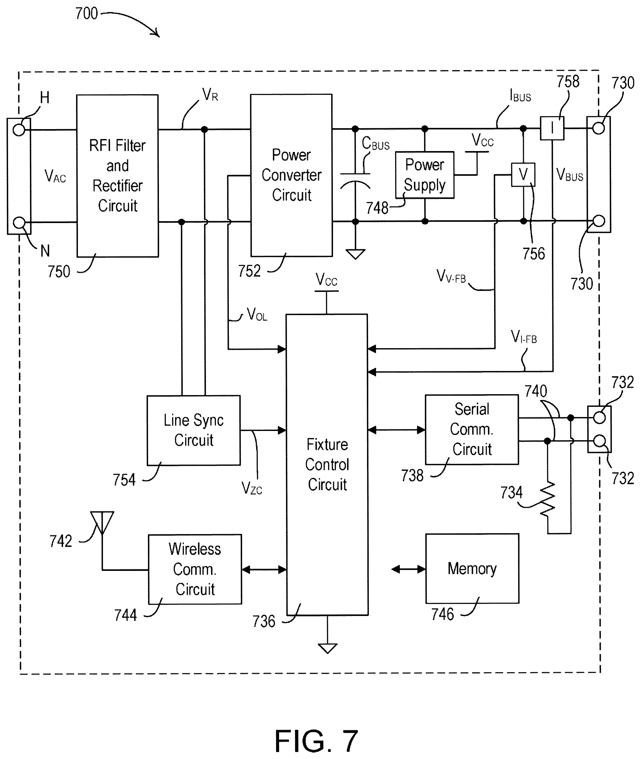 Patent US12590693 Figure 7 – Method of controlling serially-connected lighting devices