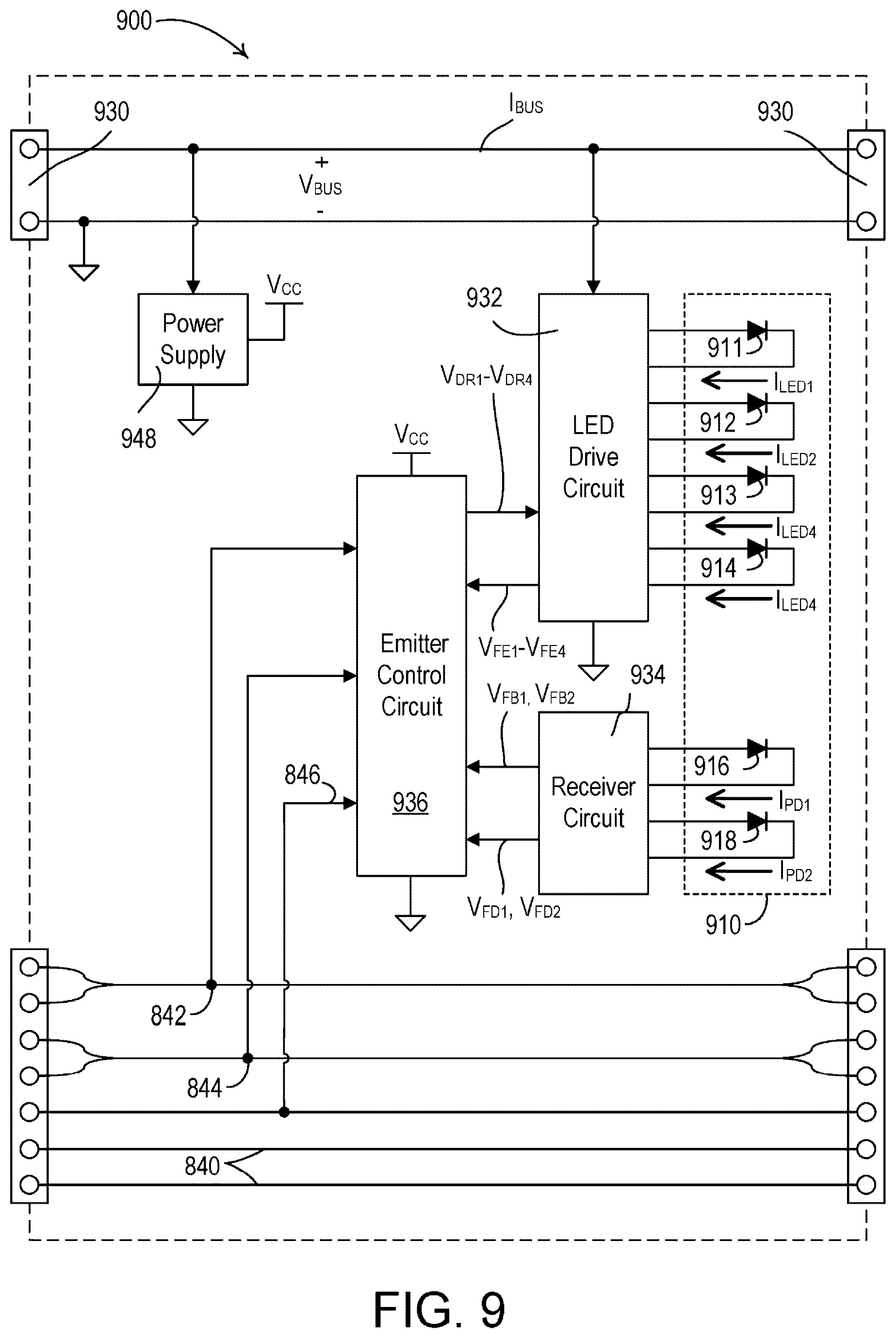 Patent US12590693 Figure 9 – Method of controlling serially-connected lighting devices